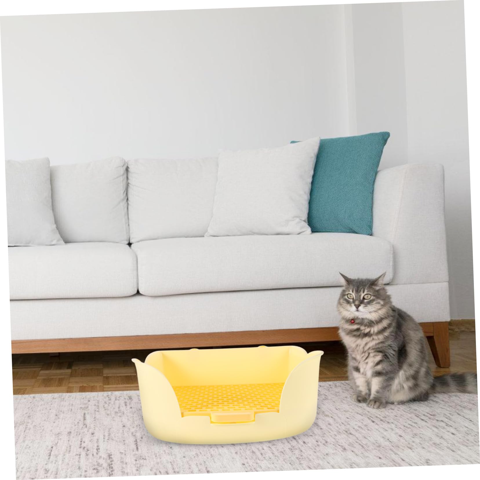 Litter Box Tray Ecktoilette Für Kleintiere Kunststoff Für Kaninchen Meerschweinchen Und Chinchillas Einfach Zu Reinigen Installieren Für Käfige Und Zuhause