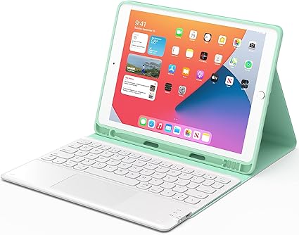 Amazon Co Jp Ipad 9世代 キーボード Ipad 8世代 キーボード ケース タッチパッド付き Ipad 10 2 キーボード ケース Ipad7世代キーボード 21 19モデル Bluetooth キーボードカバー 脱着式 多角度調整 傷つけ防止 耐久性 ペンシルホルダー付き 最新型スマート