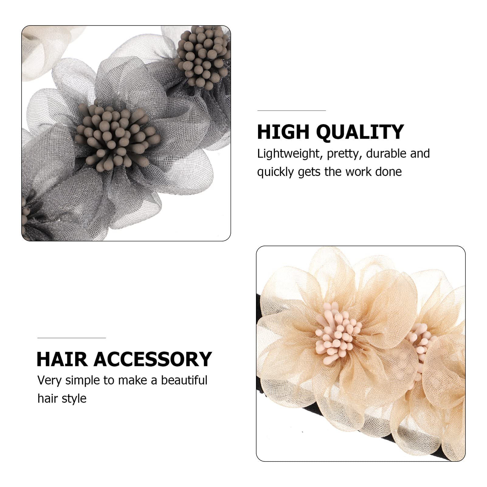 FRCOLOR 18stücke Teiliges Haarknoten-maker Für Frauen Blumen-haaraccessoires Einfach Zu Tragender Haarknoten-styler Für Verschiedene Frisuren Leicht Und Modisch