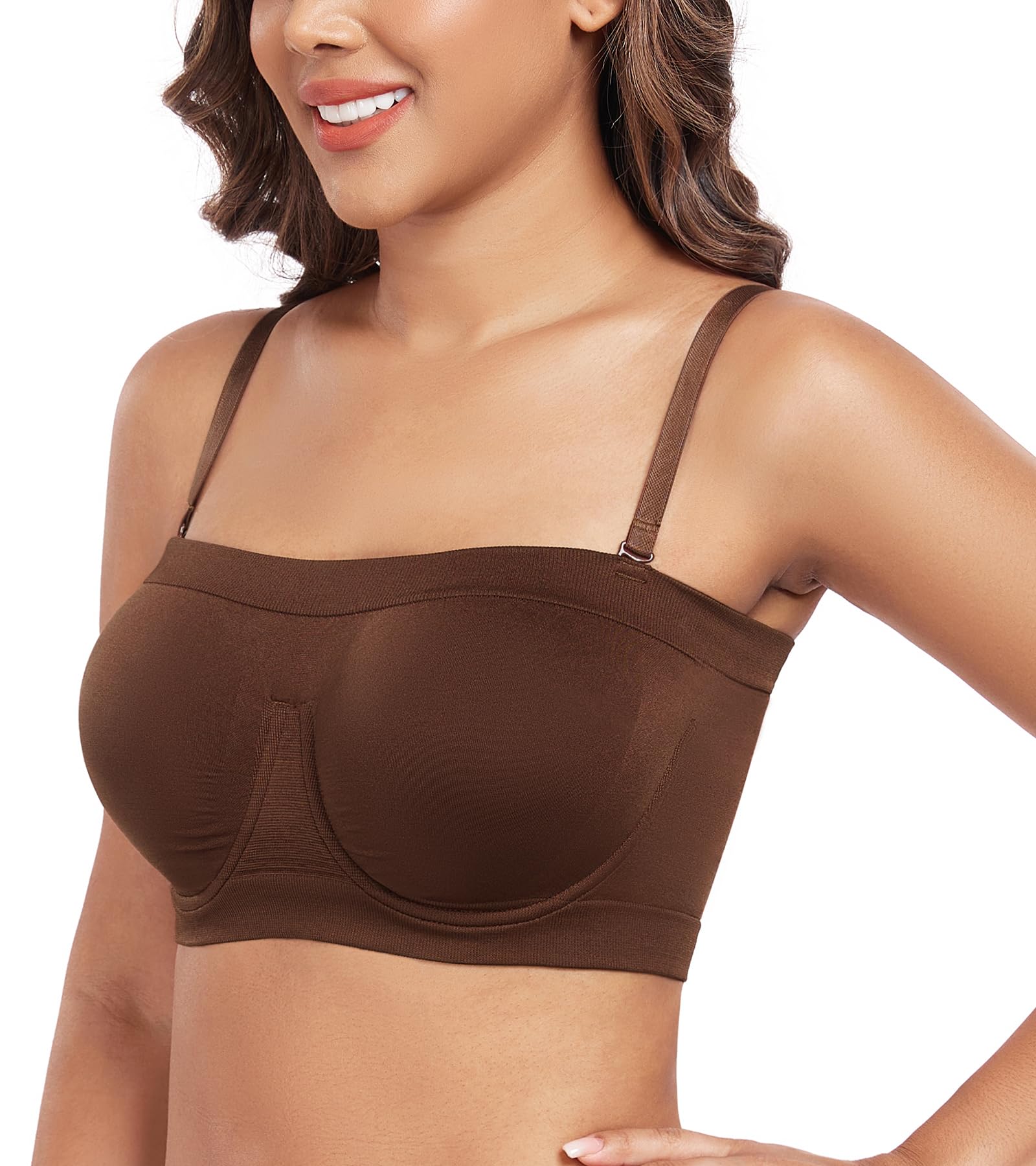 DotVol Soutien-Gorge pour Femme Bandeau à Armatures sans Couture