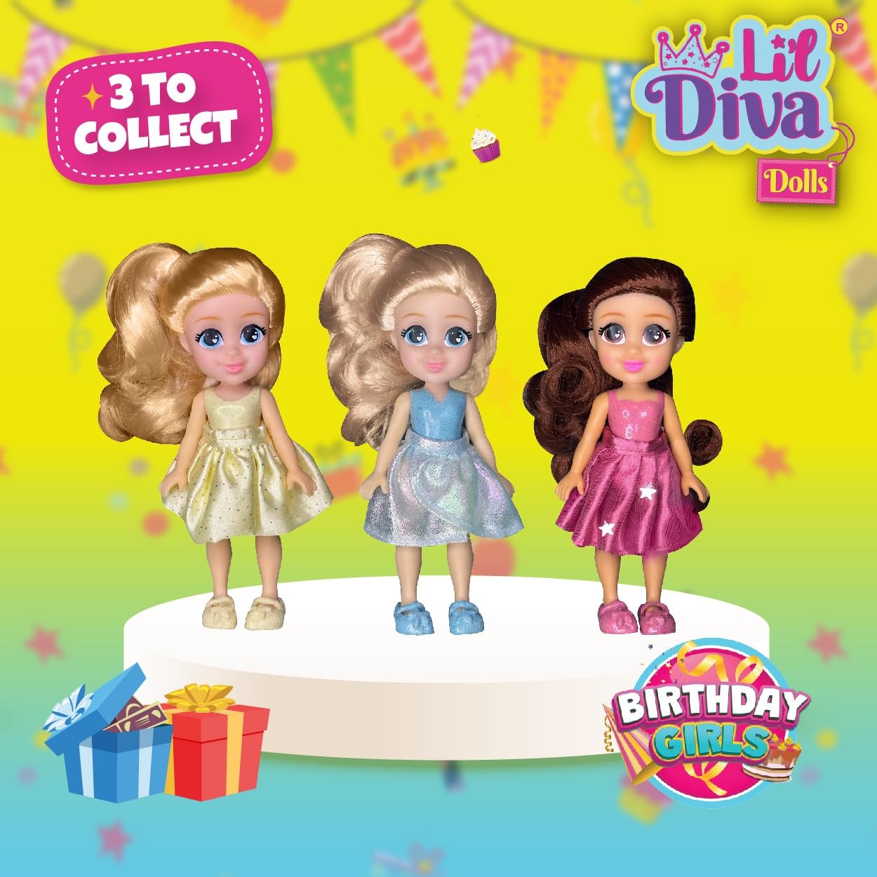 Li'l Diva Dolls 6" SOPHIA Fashion Doll for Girls |Soft Movable Body with Realistic Features|Birthday Gift for Kids 3+ Years |Early Learning Toy for Girls | Ideal Gift for Birthdays & Special Occasions 2
