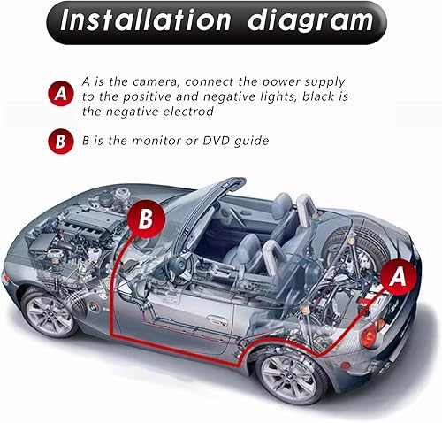 Miniatura 5 de Cámara de respaldo de visión trasera, grabadora de visión nocturna impermeable, equipo de imágenes de línea de guía de ruta dinámica, monitor de