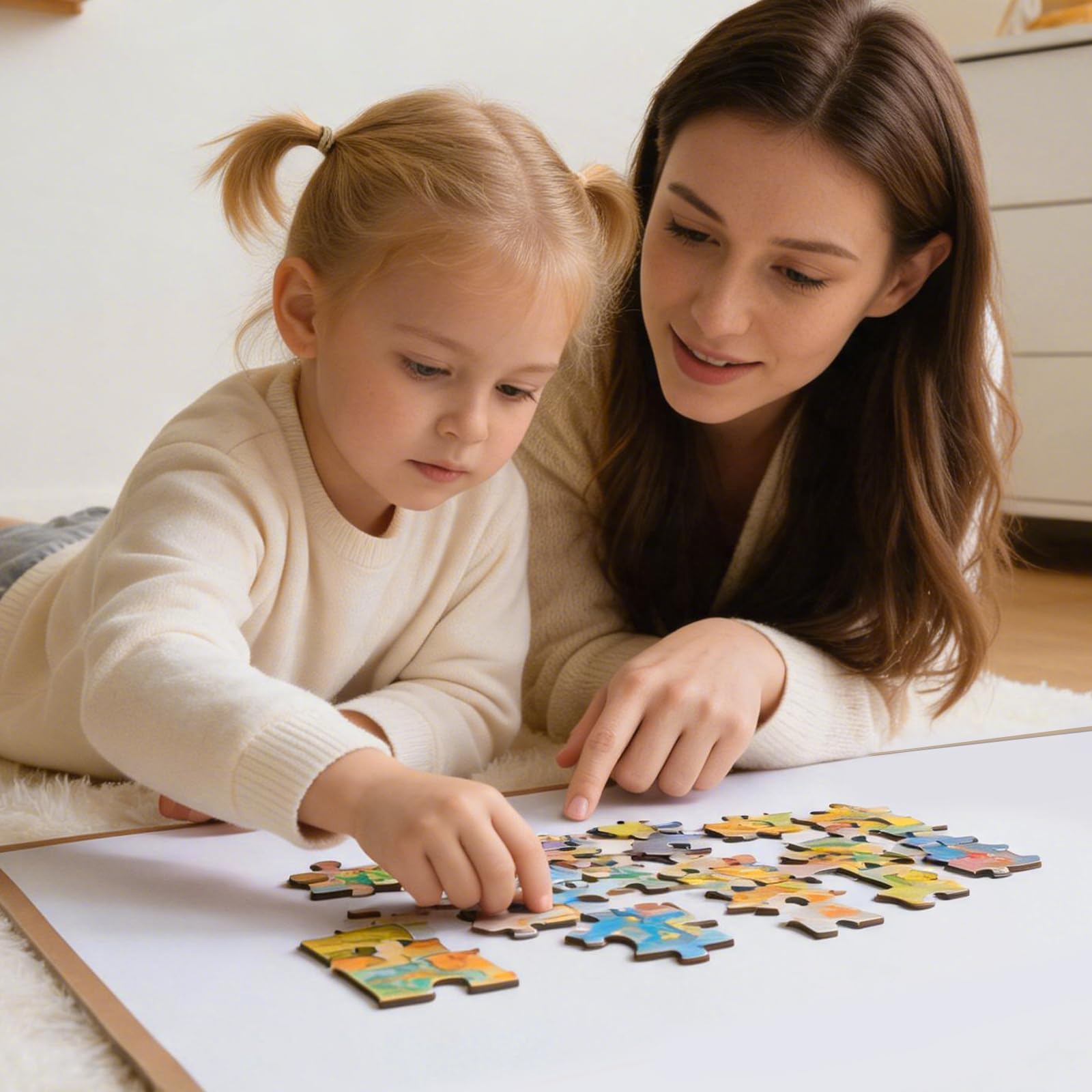 Planche de puzzle pour 1500 pièces, tapis de puzzle pliable avec cadre pour l'affichage, antidérapant et facile à ranger, 99,1 x 58,4 cm