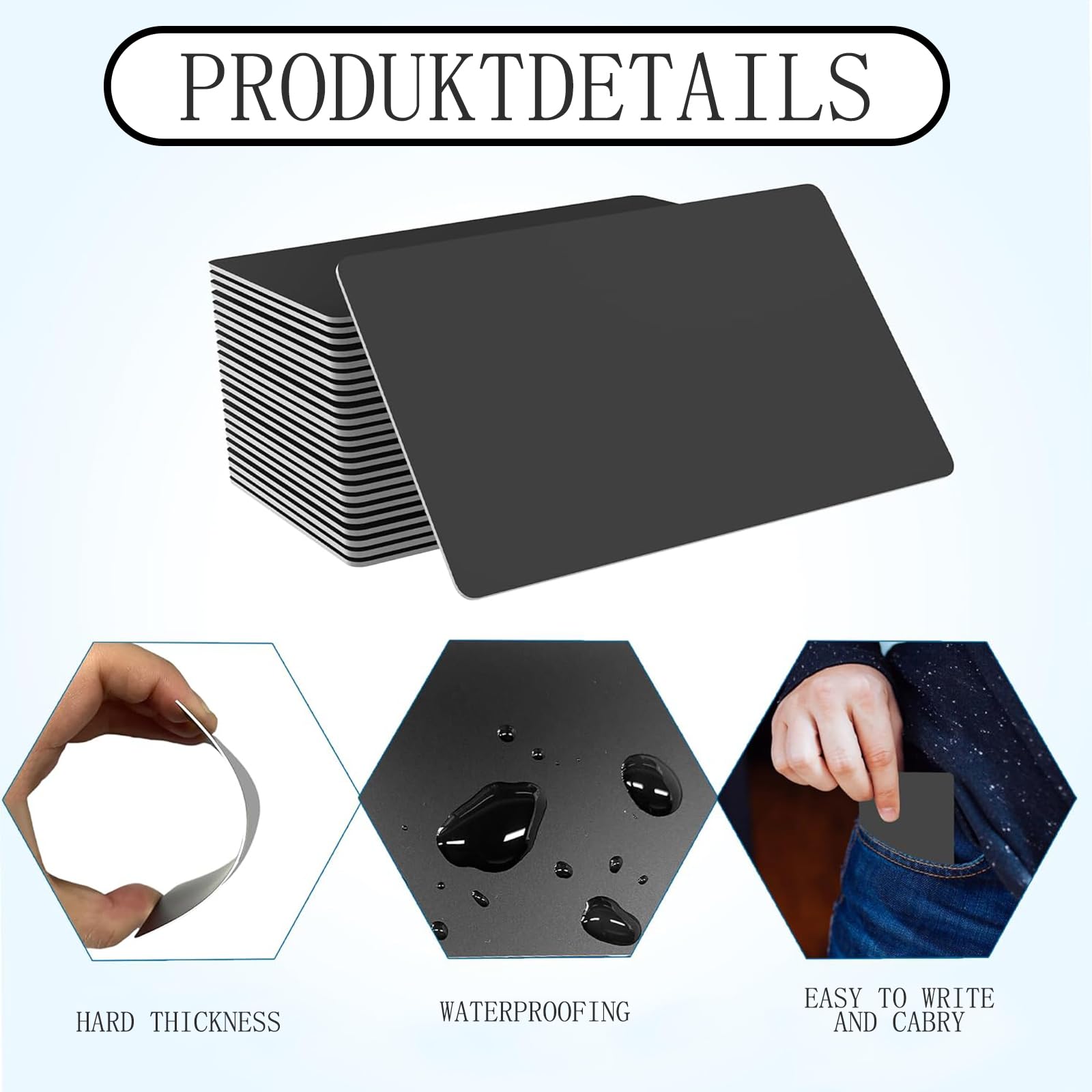 NTAG215 tag NFC riscrivibili 504 byte 24 pezzi nero