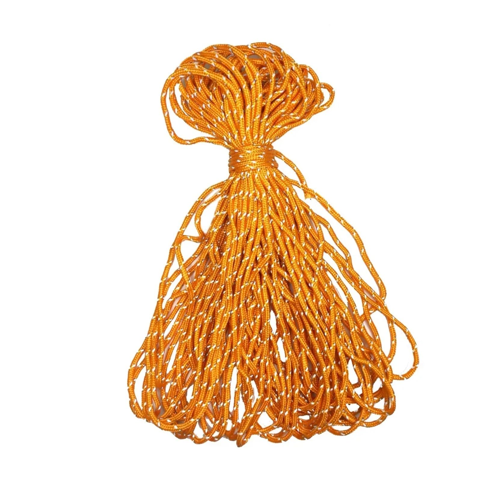 Wkaiyuan Orange 20M 2.5Mm Reflective Paracord Tent Cord Rope Camping Awning Rope Runner Guy Line(Orange)