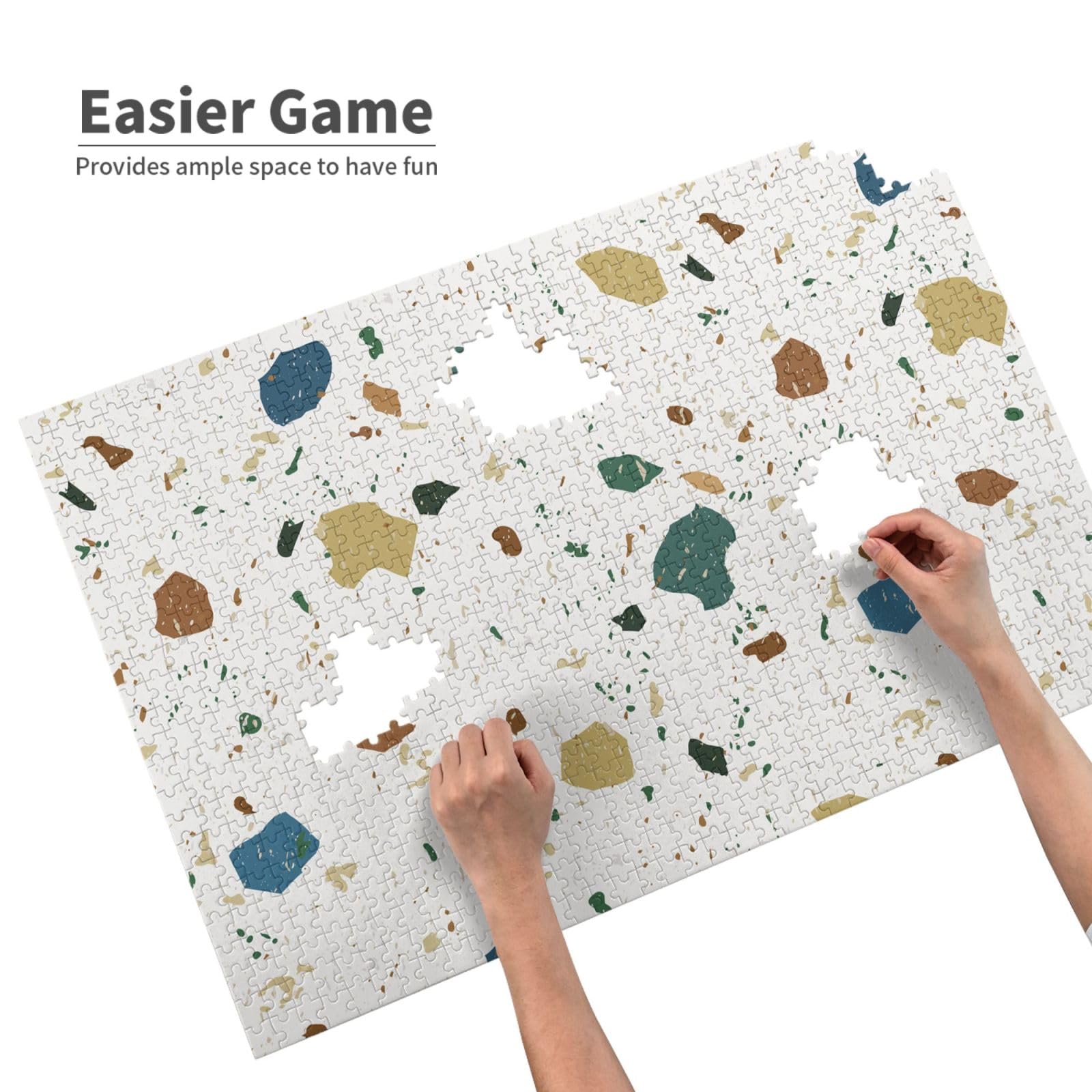 Gioco di puzzle per adulti, puzzle impegnativi, puzzle da 1000 pezzi, motivi terrazzo senza soluzione di continuità, marmo classico italiano