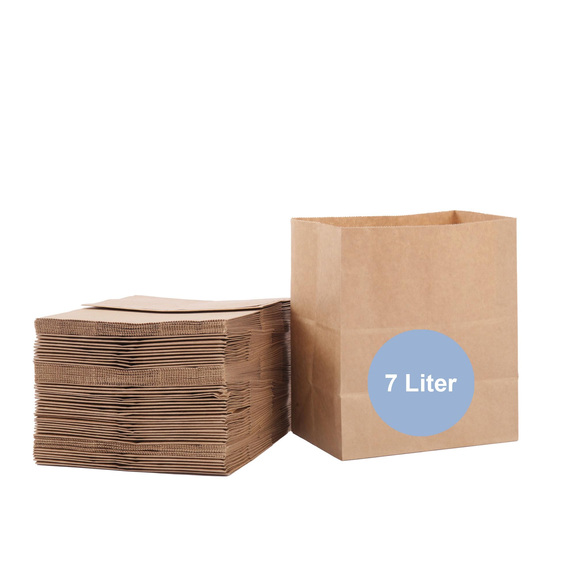 Papiermülltüten 7L, 100 Stk., für Biotonne, nass- & reißfest | Biomüllbeutel für Biotonne, nass- & reißfest, Papiermülltüten
