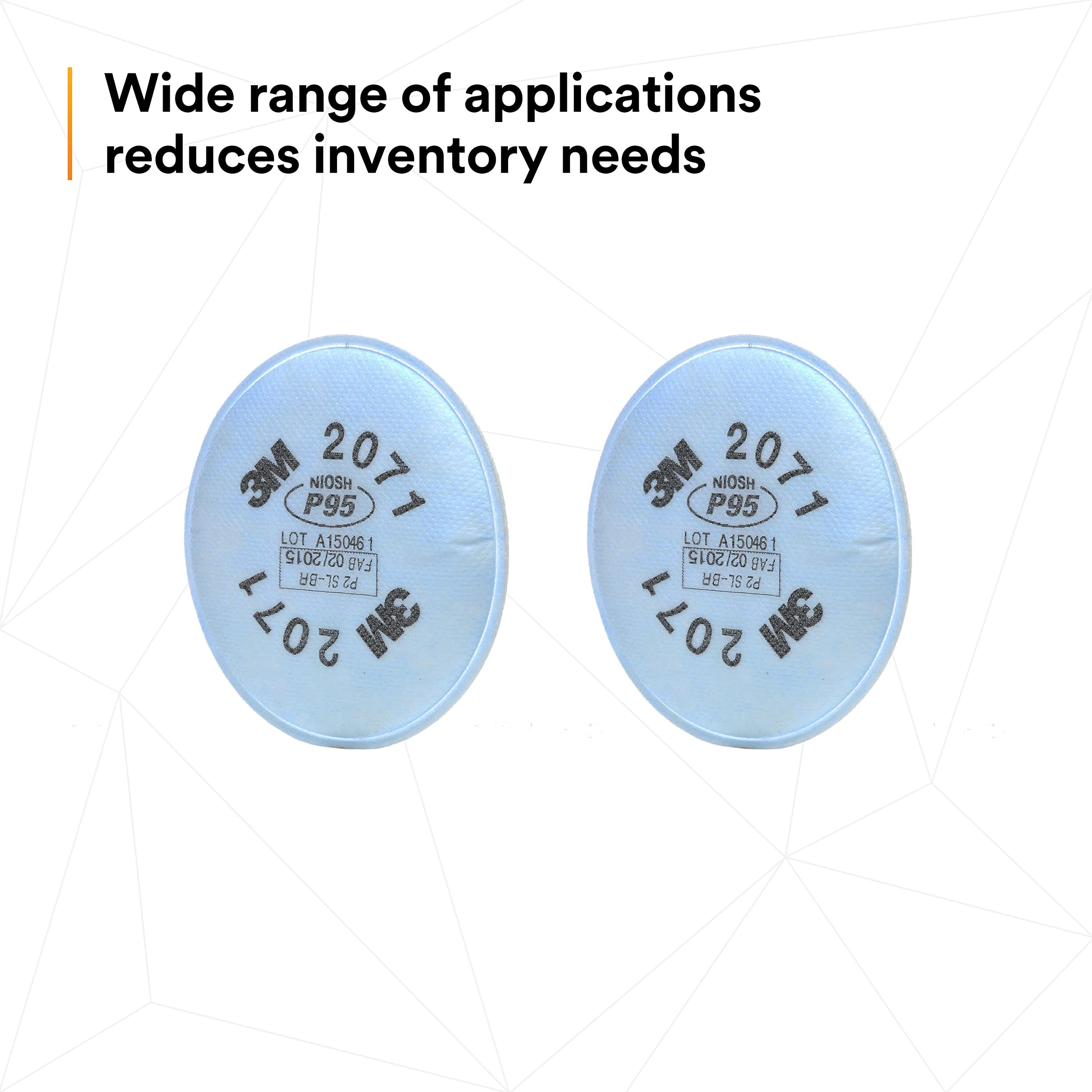 3M P95 Respirator Filters - 50 Pairs -8