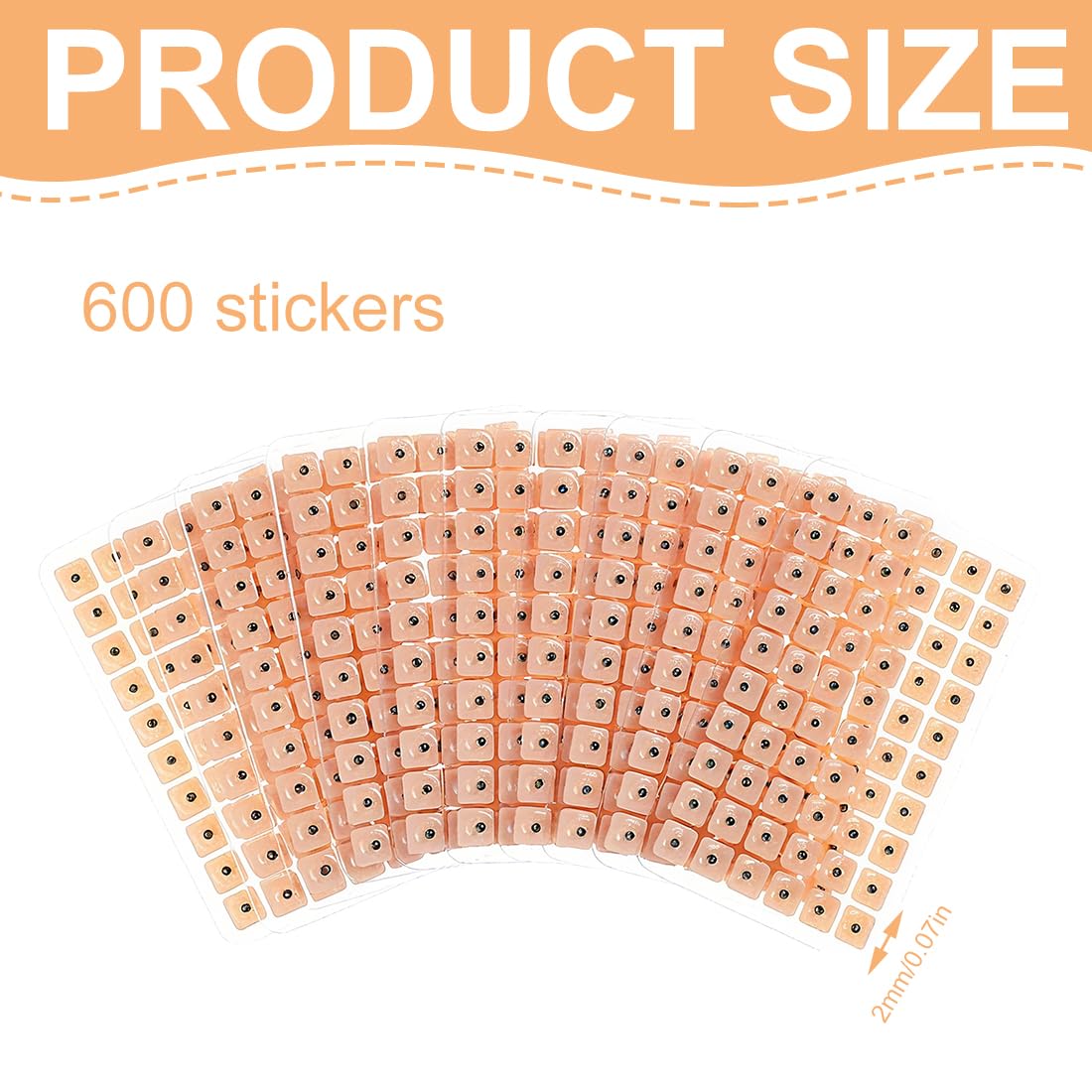 600 Stück akupunkturpflaster+1 Akupressurstift,Ohrsamen Akupunktur,Ear Seeds,Akupressur-Set,Ear Seeds Acupuncture,Akupressur Pflaster,Lindert Stress und Muskelverspannungen(10 Blätter)