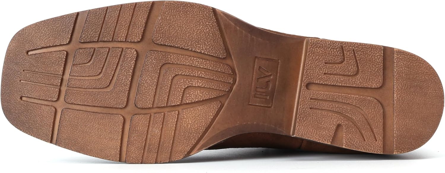 IUV Genuine Cowhide Suede Chelsea Boots For Men Western Boots Ankle Boot Casual Dress Slip On - Image 7