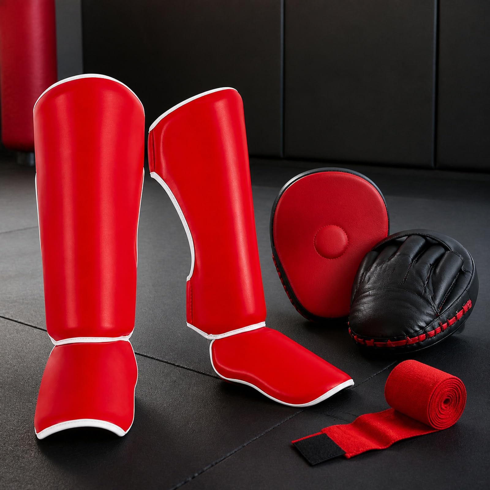 Ochrona stóp Shin Guard, ochraniacz na piszczele na nogi, ochraniacz na golenie, karate, wygodny, lekki, oddychający, do Taekwondo, sportów walki i codziennego treningu