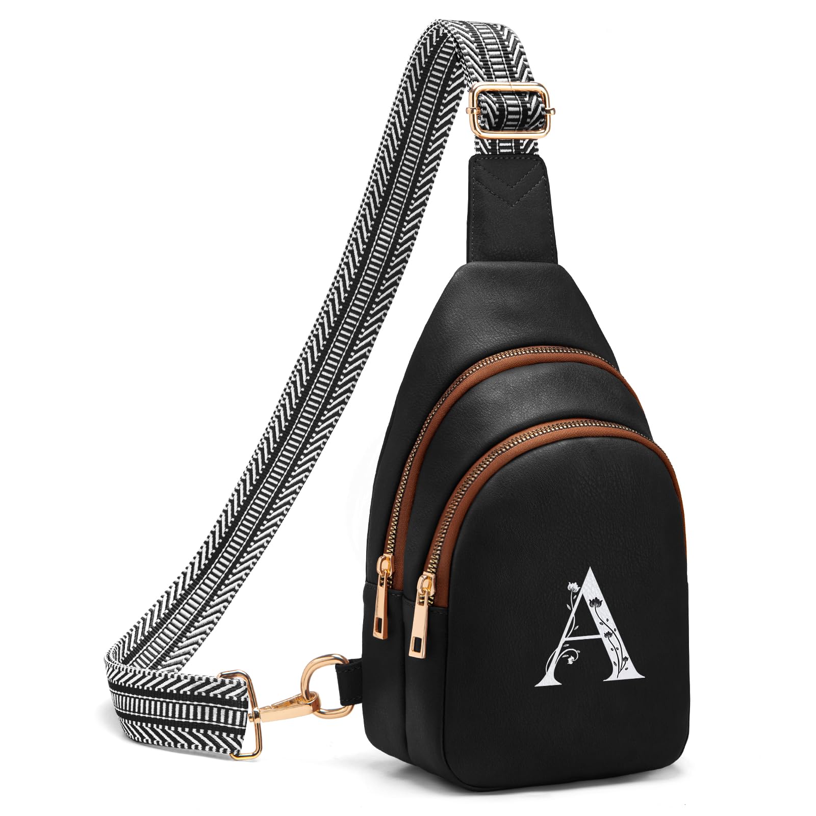 Viverte Crossbody Bags for Women Initial Sling Bag Cross Body Fanny Packs Personalized Gifts for Mom Women Wife