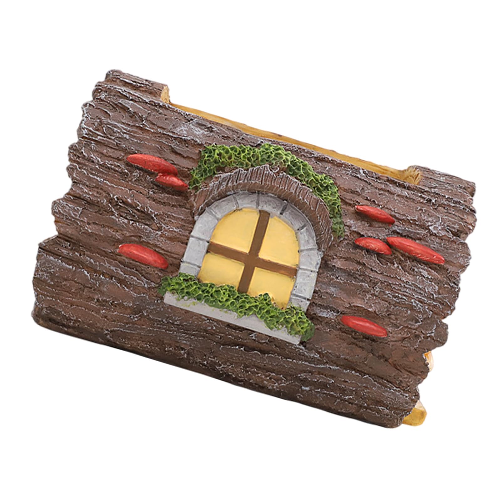 Woedpez Planter Pots Animal Bear Pots Tree Stump Shape for Indoor Desk Decors Props Planter