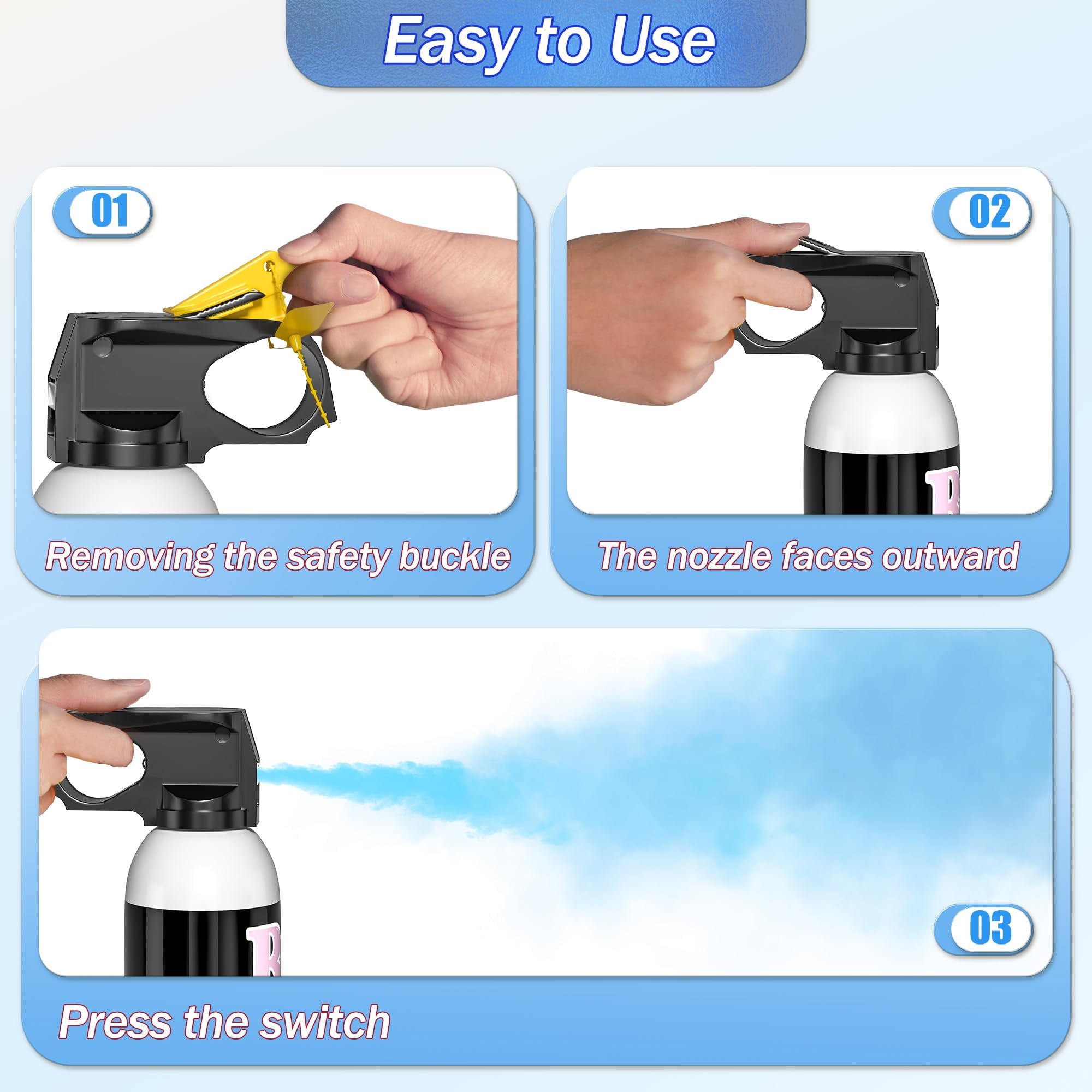 POPUPARTY 2 Pack Blue Gender Reveal Fire Extinguisher Color Blaster for Baby Boy Gender Reveal