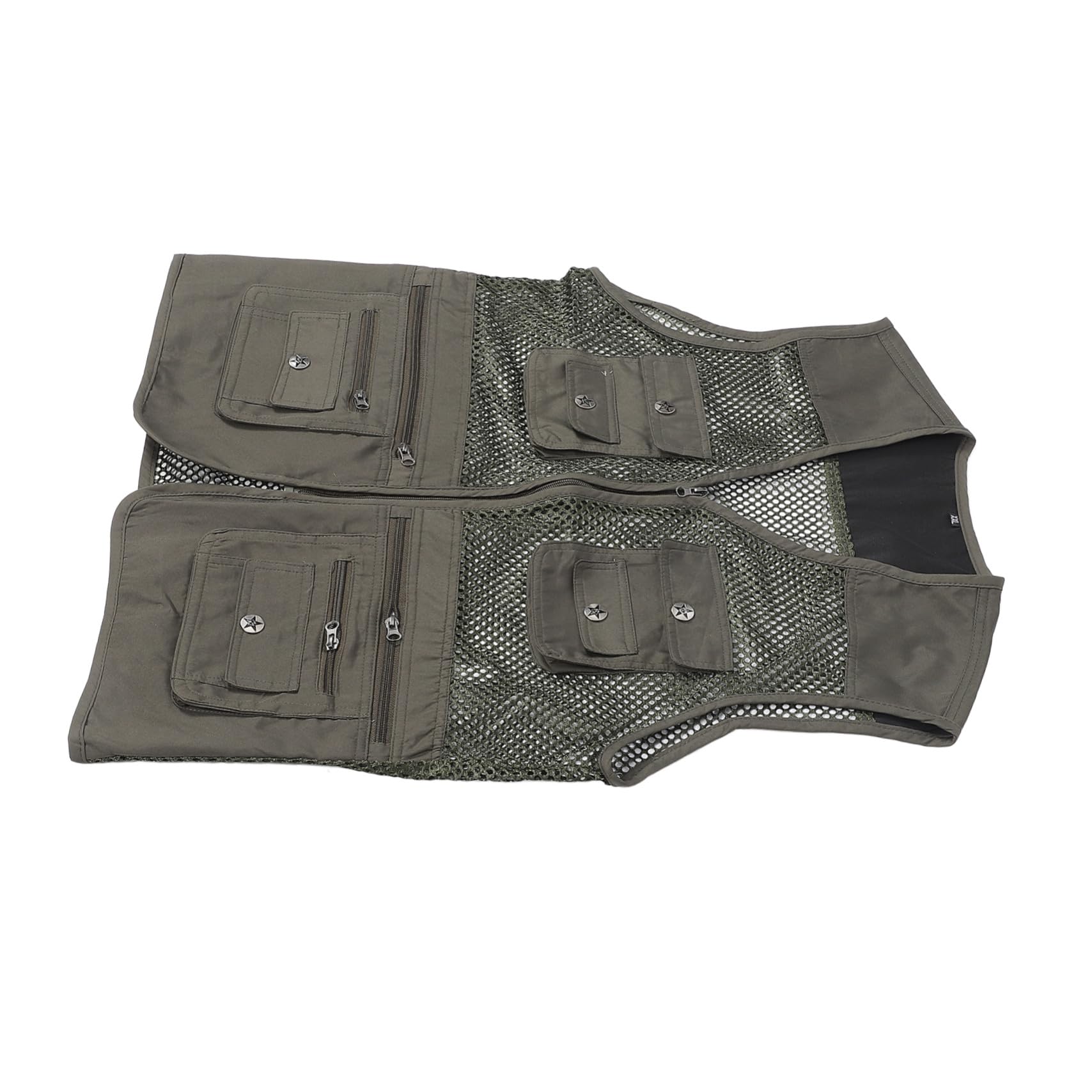 Chaleco de poliéster para hombre con bolsillos adecuado para camping y montaña 8