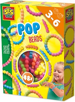 SES Creative Pop Beads Assorted Colours 20cm x 15cm x 4cm