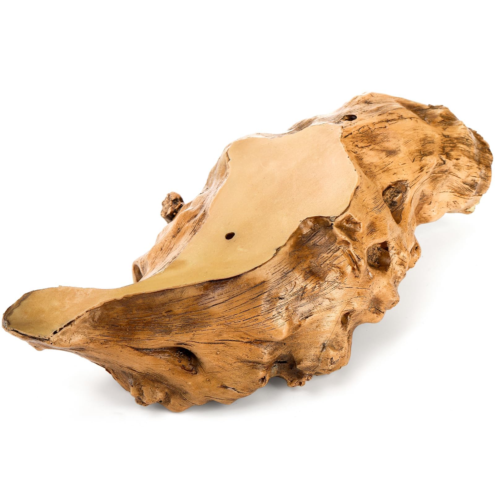HZGFNBZ Natural Look Resin Flowerpot with Tree Stump Design for Enhancing Home and Garden Decors Modern Driftwood Planter for Home Decors