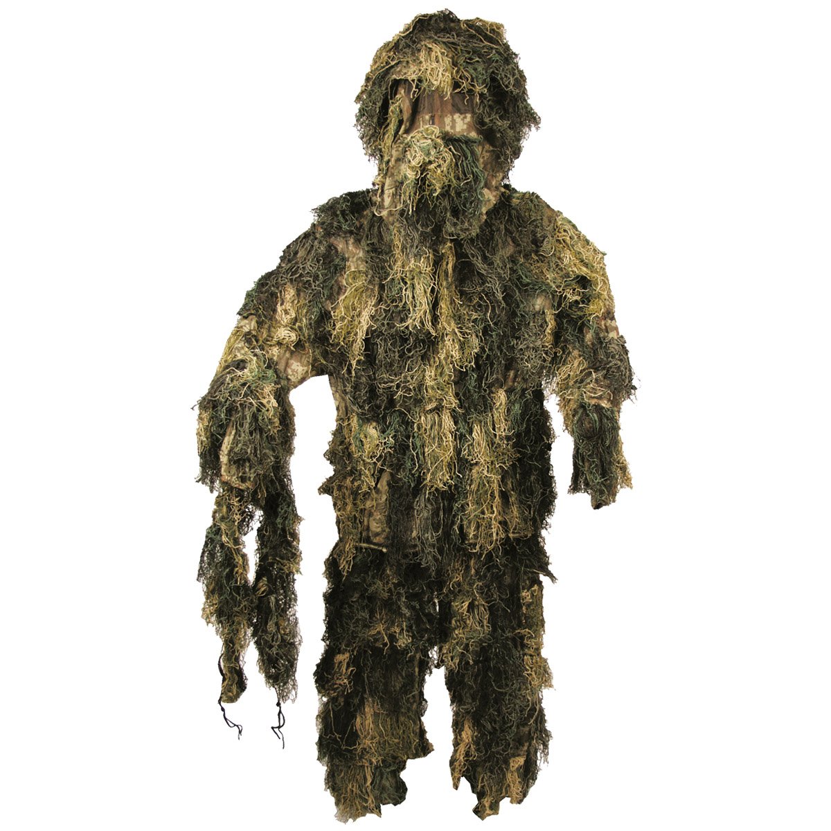 Mfh Men's Woodland Camouflage Ghillie Suit M/L (Digital Bag)