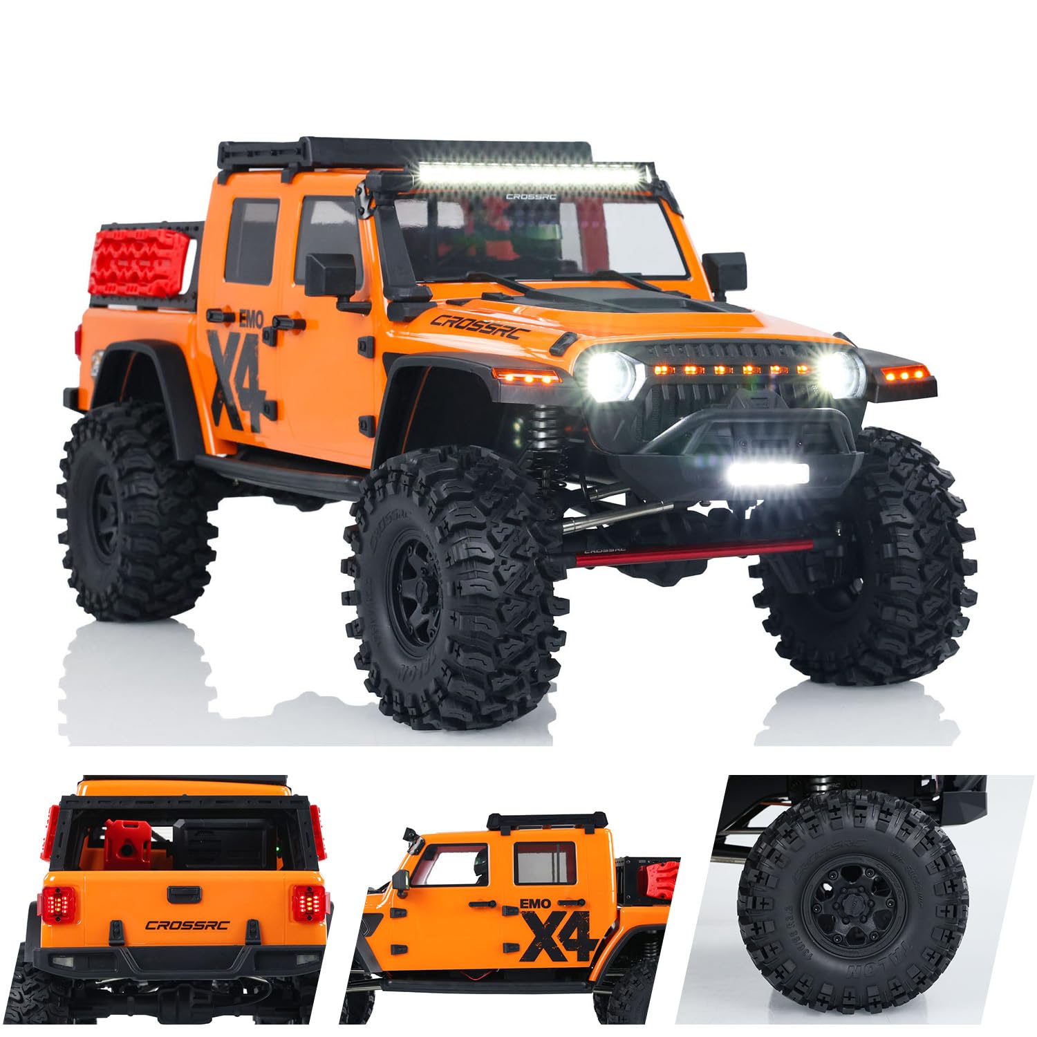 wheelfun AWD CROSSRC Emo X4 1/8 4X4 RC Off Road Vehicle Radio