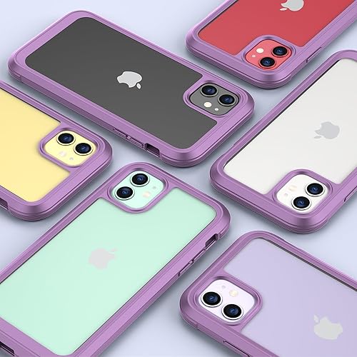 Miniatura 8 de Miracase Serie de vidrio magnético para iPhone 11, funda protectora resistente de cuerpo completo con protector de pantalla de vidrio templado 9H