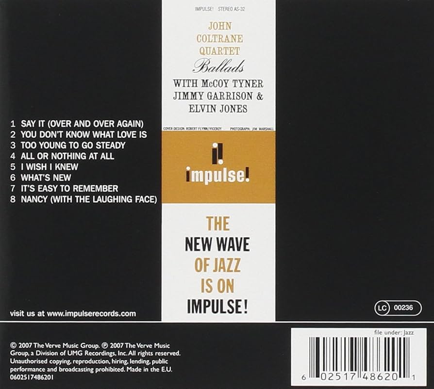 米国オリジナル盤　John Coltrane Ballads LP Amazon.co.jp: Ballads -Hq- [Analog]: ミュージック