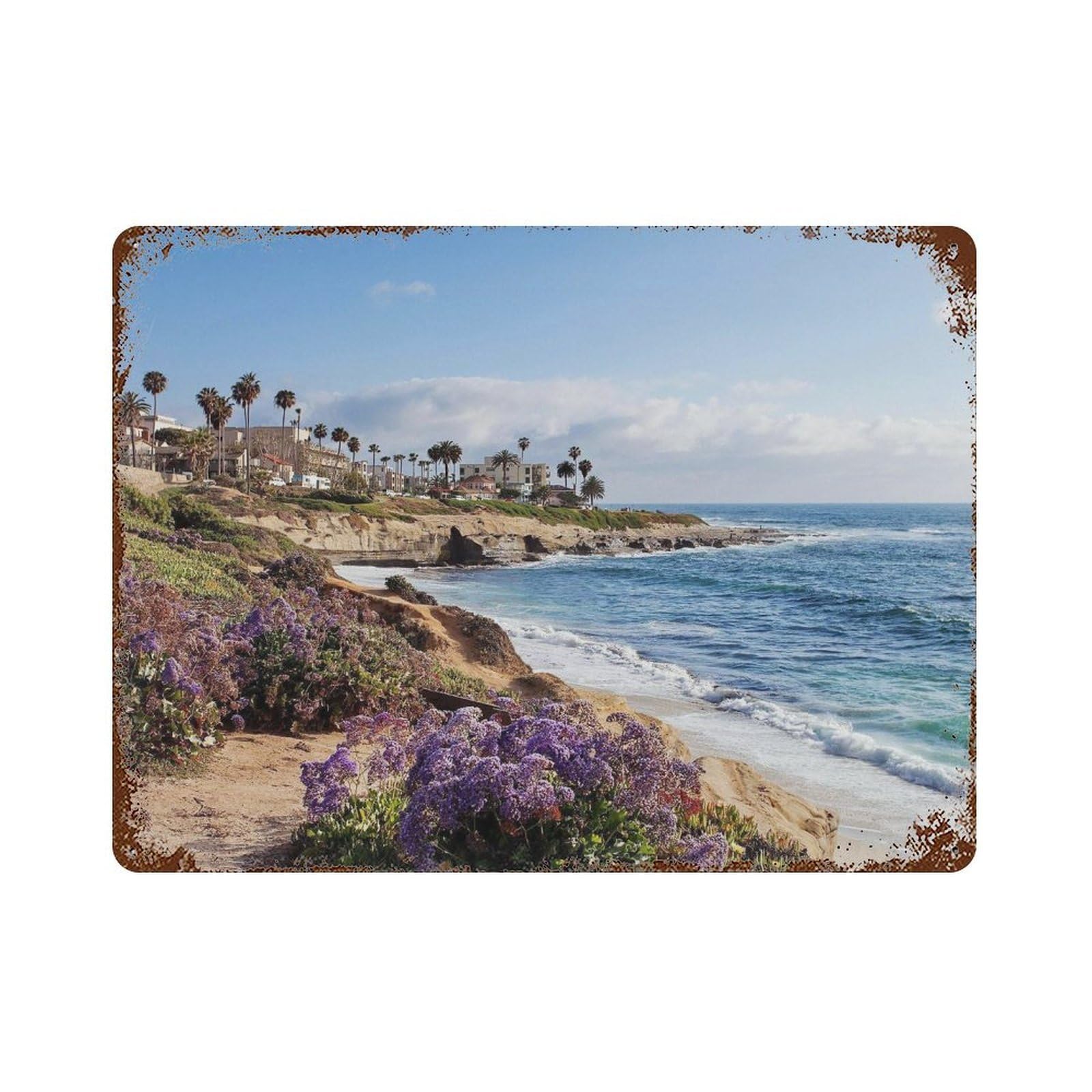 xiaoxiaoshen Real Photo Southern California (2) Wall Decor Art Metal Tin Poster Modern Home Decor Art Home Bar Shop Decorations Vintage Sign 30x40cm