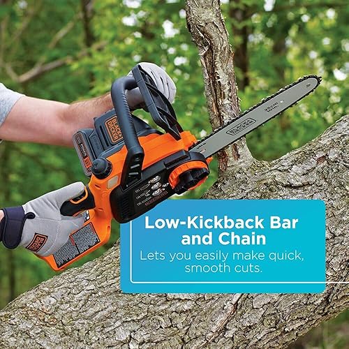Vista 3 de Black & Decker - Motosierra de iones de litio (20 V)