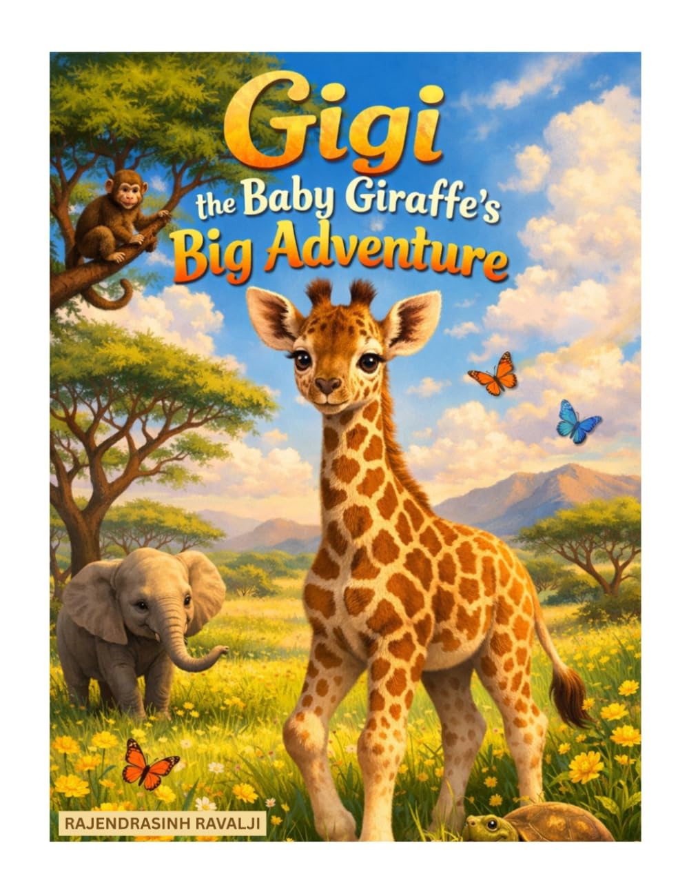Gigi the Baby Giraffe’s Big Adventure Coloring Book: Cute Safari Animal Story Coloring Book for Kids Ages 3–8 | Fun Giraffe Adventure with Color Guides and Easy Coloring Pages