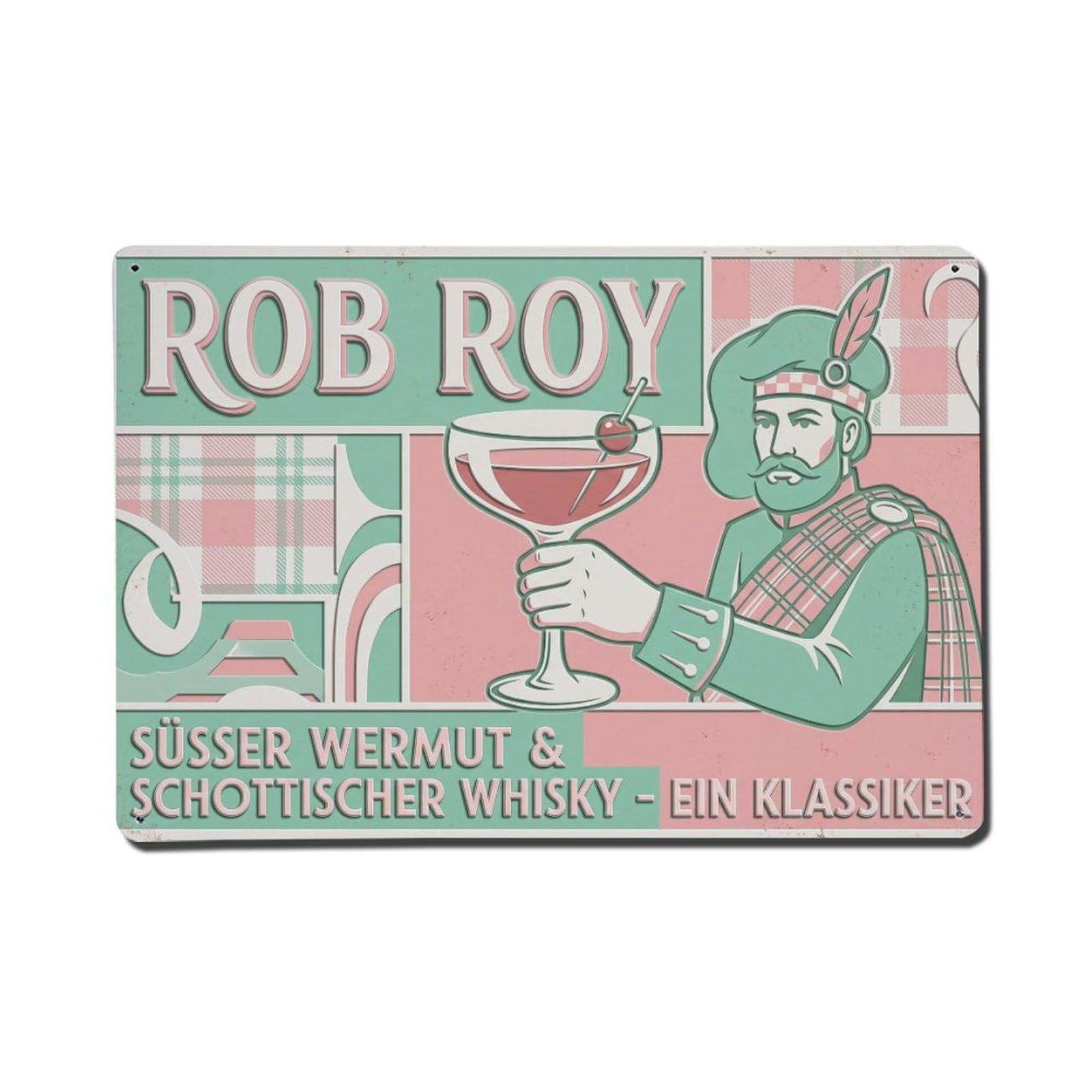 Whiskey Cocktail Elegant Presentation Mixology Beverage Metal Tin Sign Plaque Wall Decor for Cafe, Man Cave, Club Bar, Office, Home Garden Round Metal Poster 8x12Inch