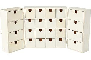 Artemio Unfinished Wood Advent Calendar Triptych