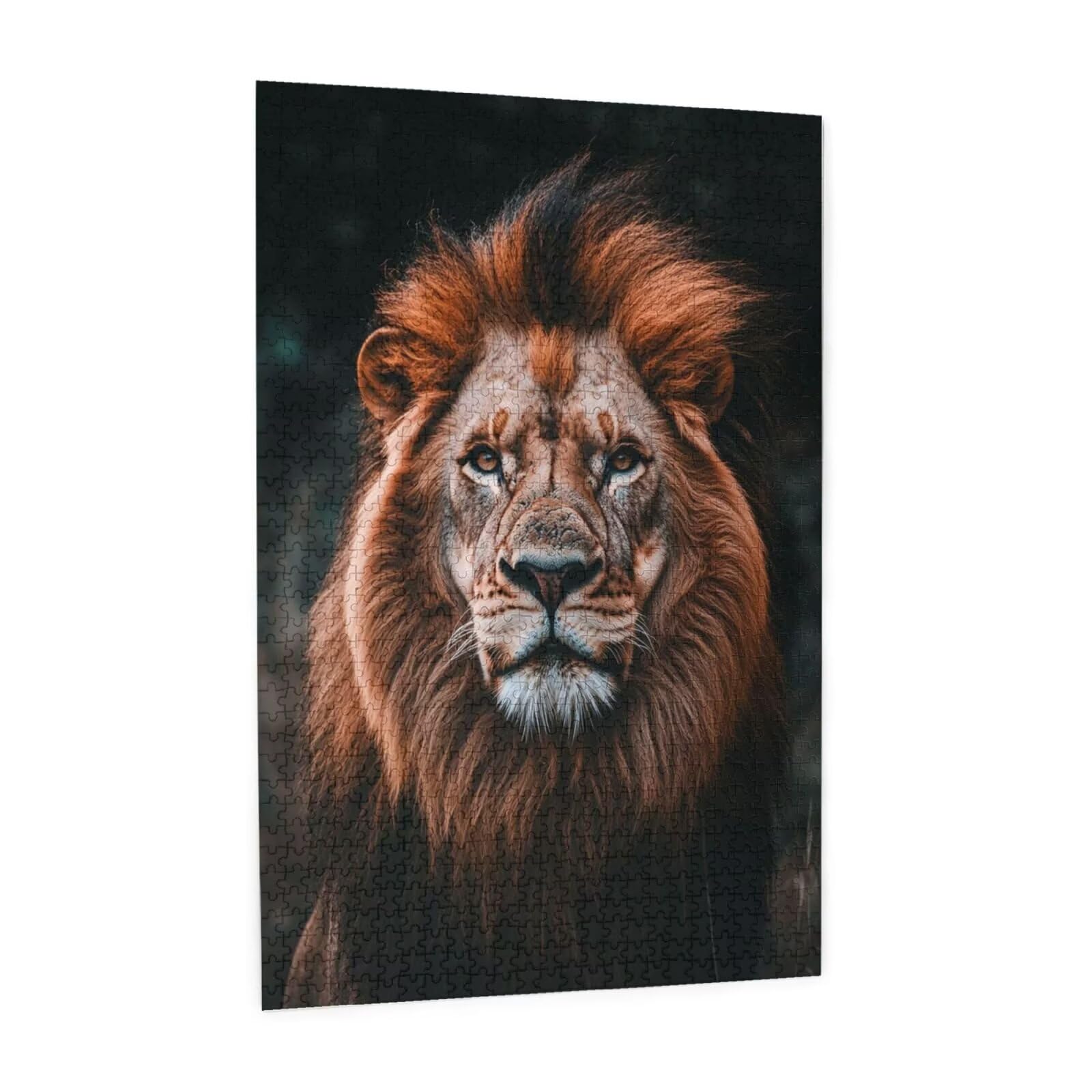 Puzzle 2000 Pieces Lion Grand Puzzle Classiques en Bois pour Adultes, Jeux Amusants/Colorés/Impossible/Difficiles, Cadeau d'anniversaire de Festivals pour la Famille Amis Cadeaux, Animal M-1799