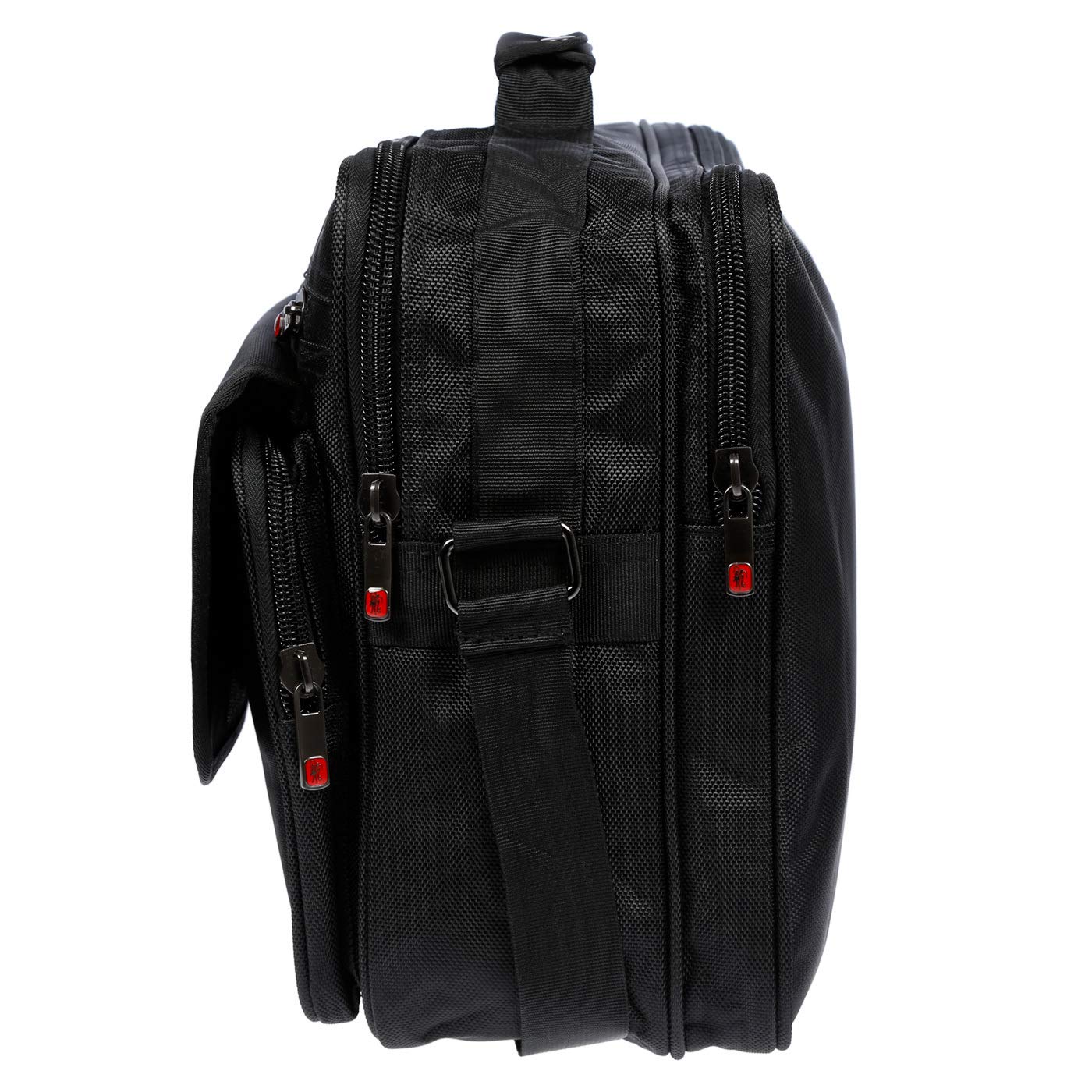 Christian Wippermann Arbeitstasche Herren 17 Zoll - Groß XXL Querformat - Flugbegleiter Tasche - 45x33x19 cm - Leicht 700g - Trageriemen 150cm - Großes DIN A4 Hauptfach - Arbeitstasche Herren Büro