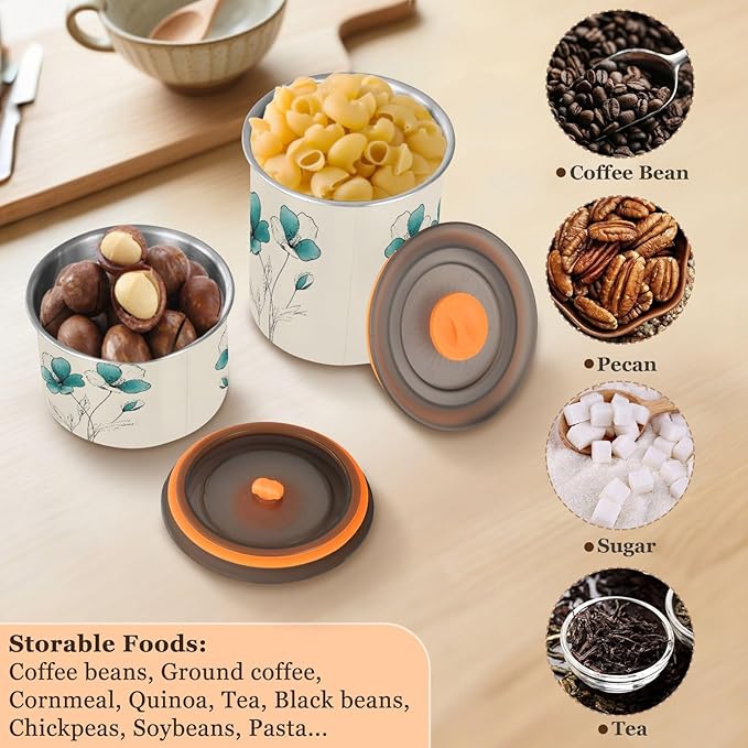 Contenedor de Almacenamiento de Acero Inoxidable 900ml con Tapa Hermética miniatura 6