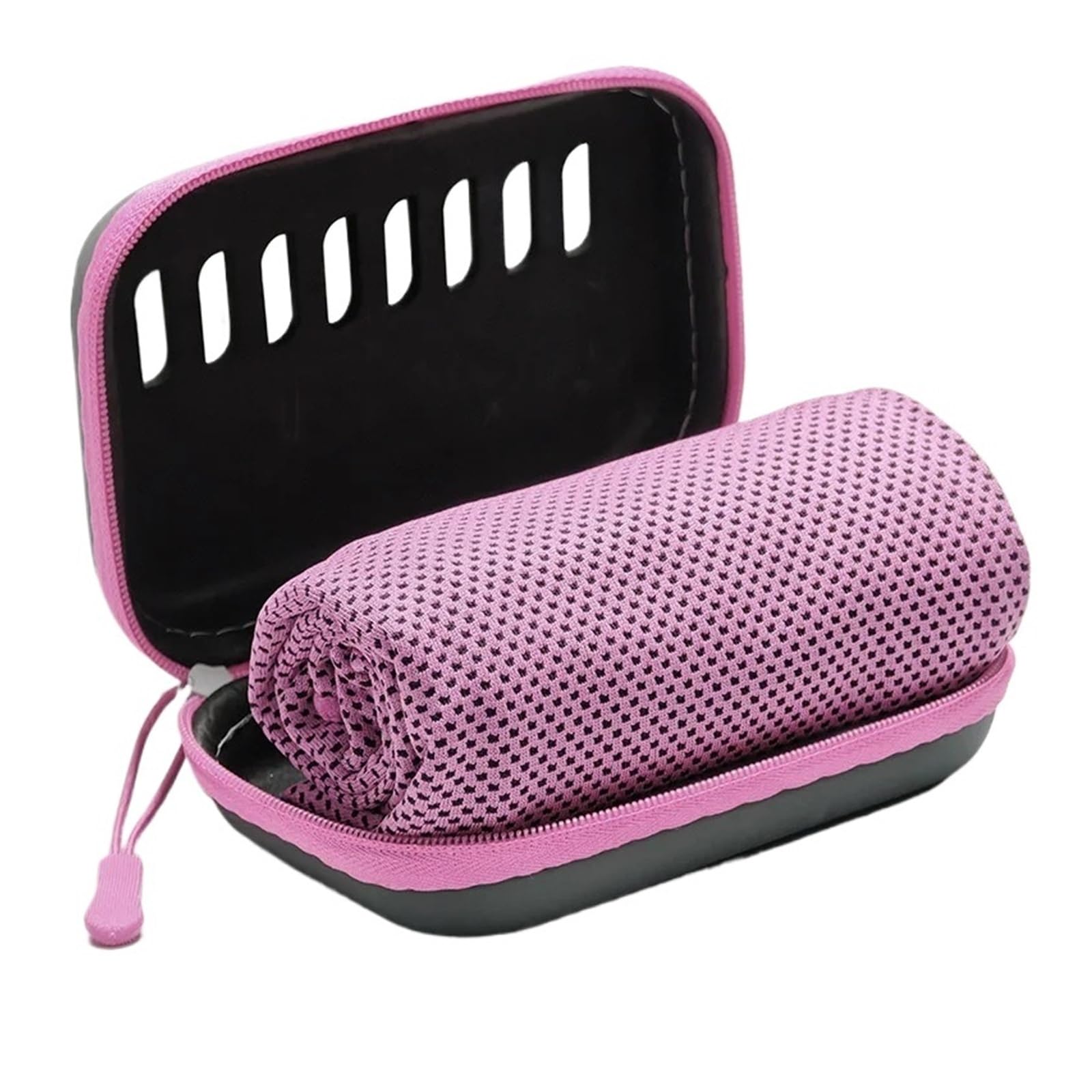 Cooling towel Instant Cooling Ice Silk Sports Towel Sweat Wicking(Pink)