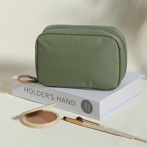 Miniatura 3 de Bolsa de maquillaje bolsa de cosméticos de viaje, bolsa de aseo organizadora, bolsa de accesorios de viaje, Verde claro, Todos