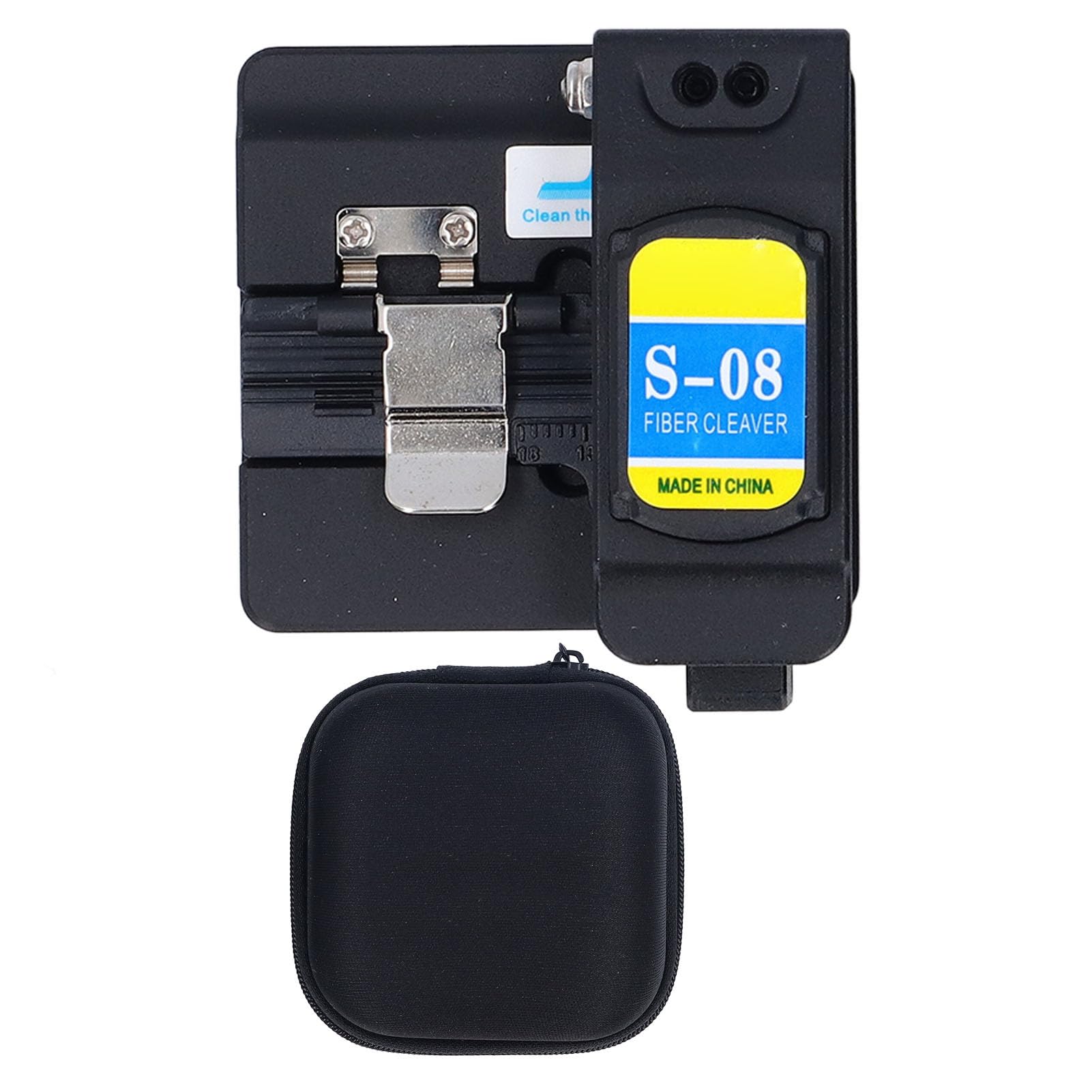 Fiber Optic Cleaver S-08 Tungsten Steel Vane/Wing 0.6° Cutting Angle 125μm Diameter, Multifunctional, Lightweight, Hot Cold Splicing Universal, Hilitand49ruc53bpi