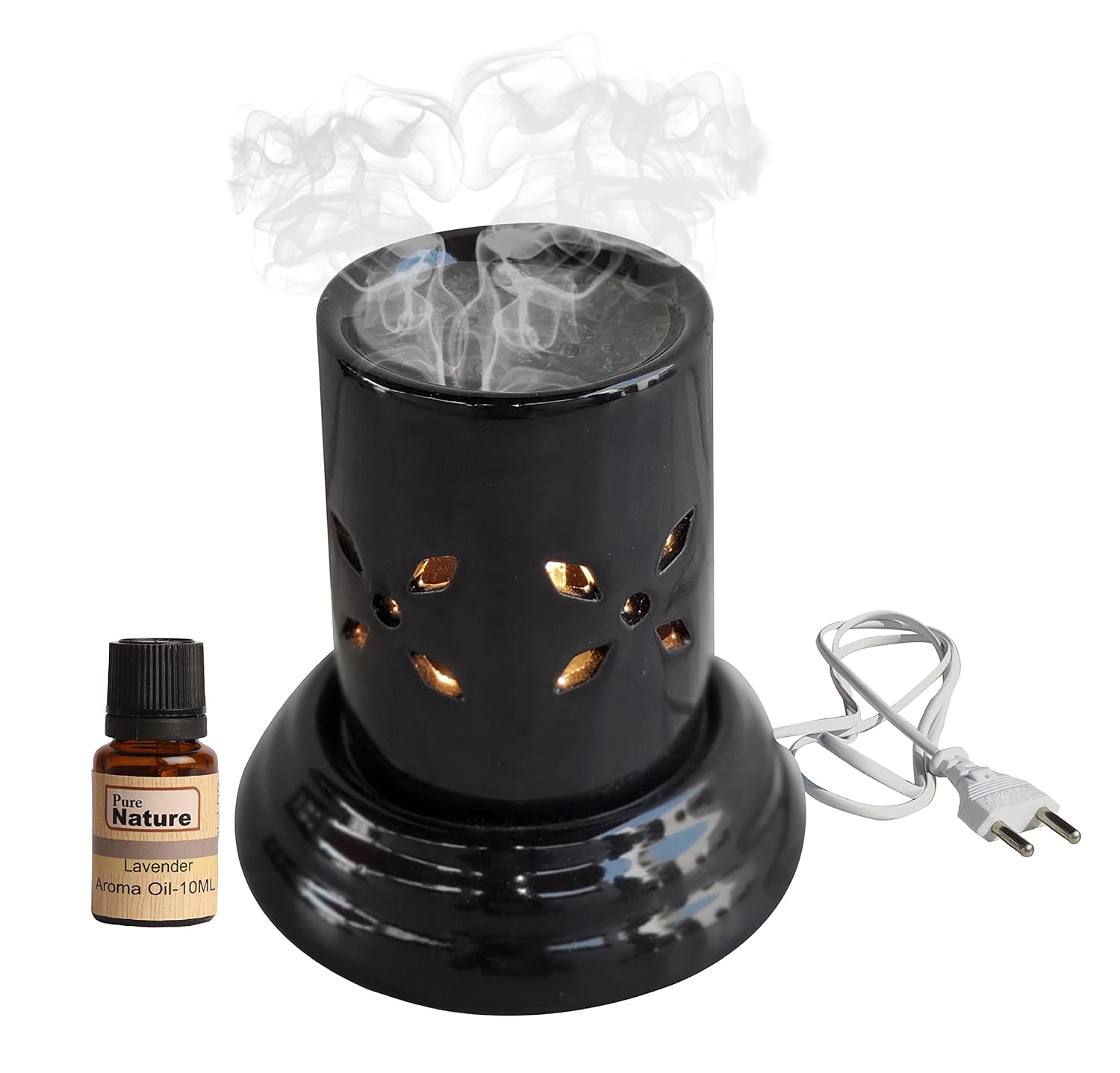 Pure Source India Ceramic Mini Round Electric Aroma Diffuser/Burner ...