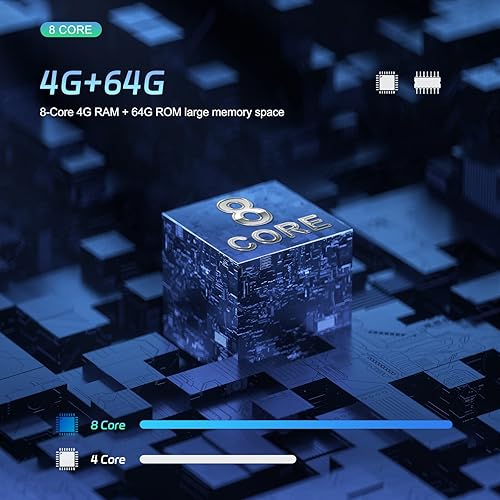 Miniatura 2 de 4G+64G Octa Core Doble DIN Estéreo para Coche con Apple Carplay Inalámbrico 7 "Pantalla Táctil Android 12 Audio para Coche con Bluetooth 5.1 Android