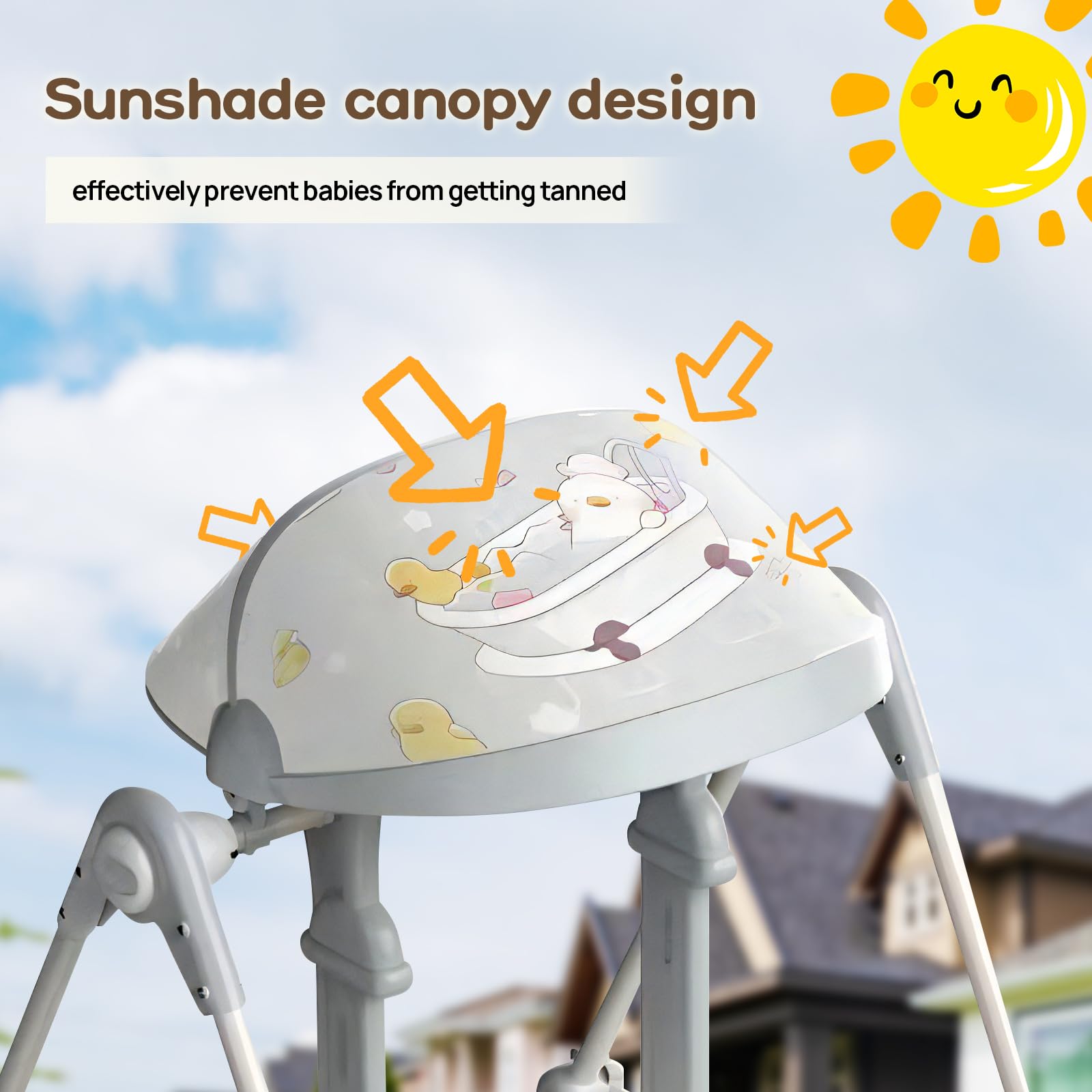 Amazon.com: Baby Swings for Infants, Portable Toddler Swing with