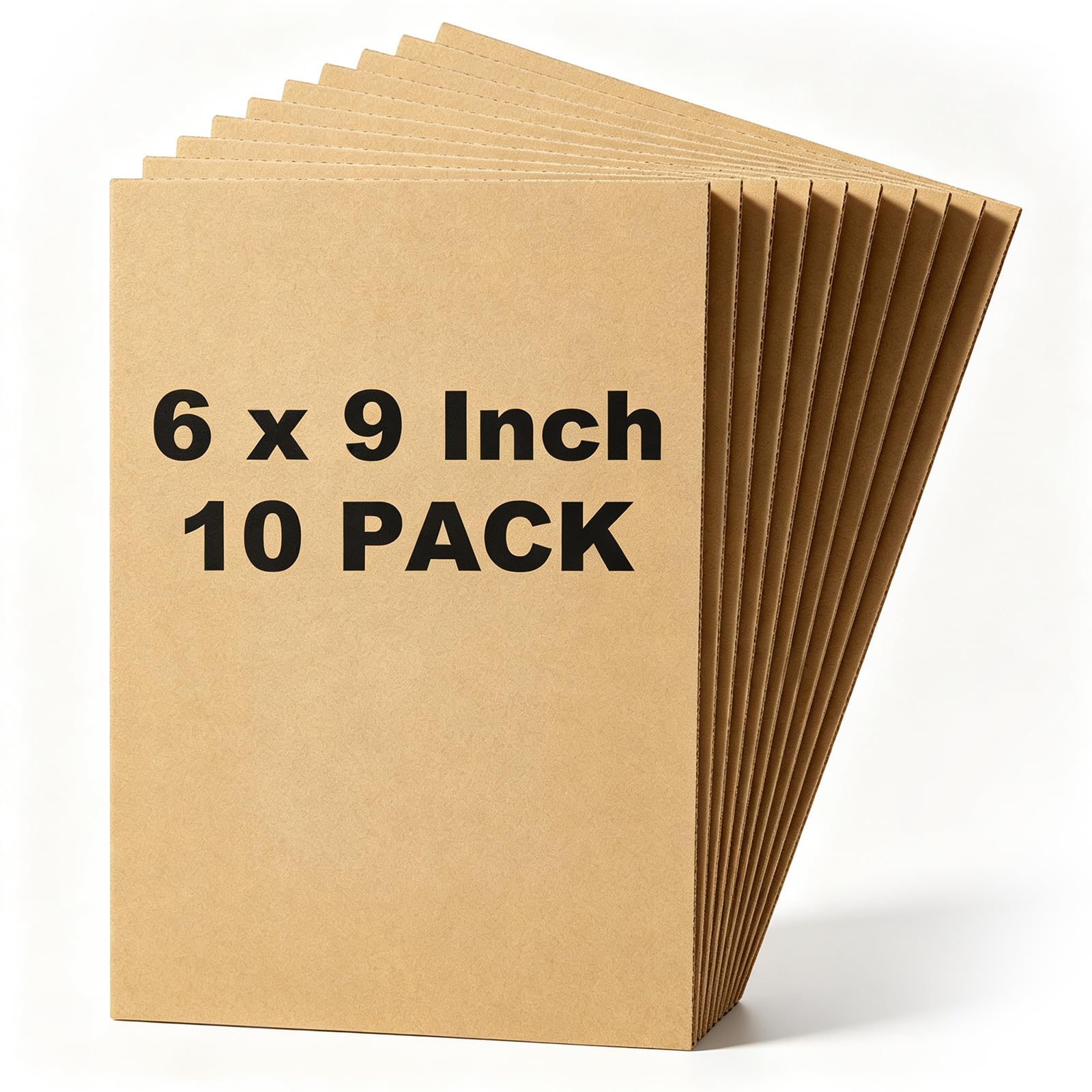 Henoyso 10 Pack 6 X 9 Inch Brown Cardboard Sheets