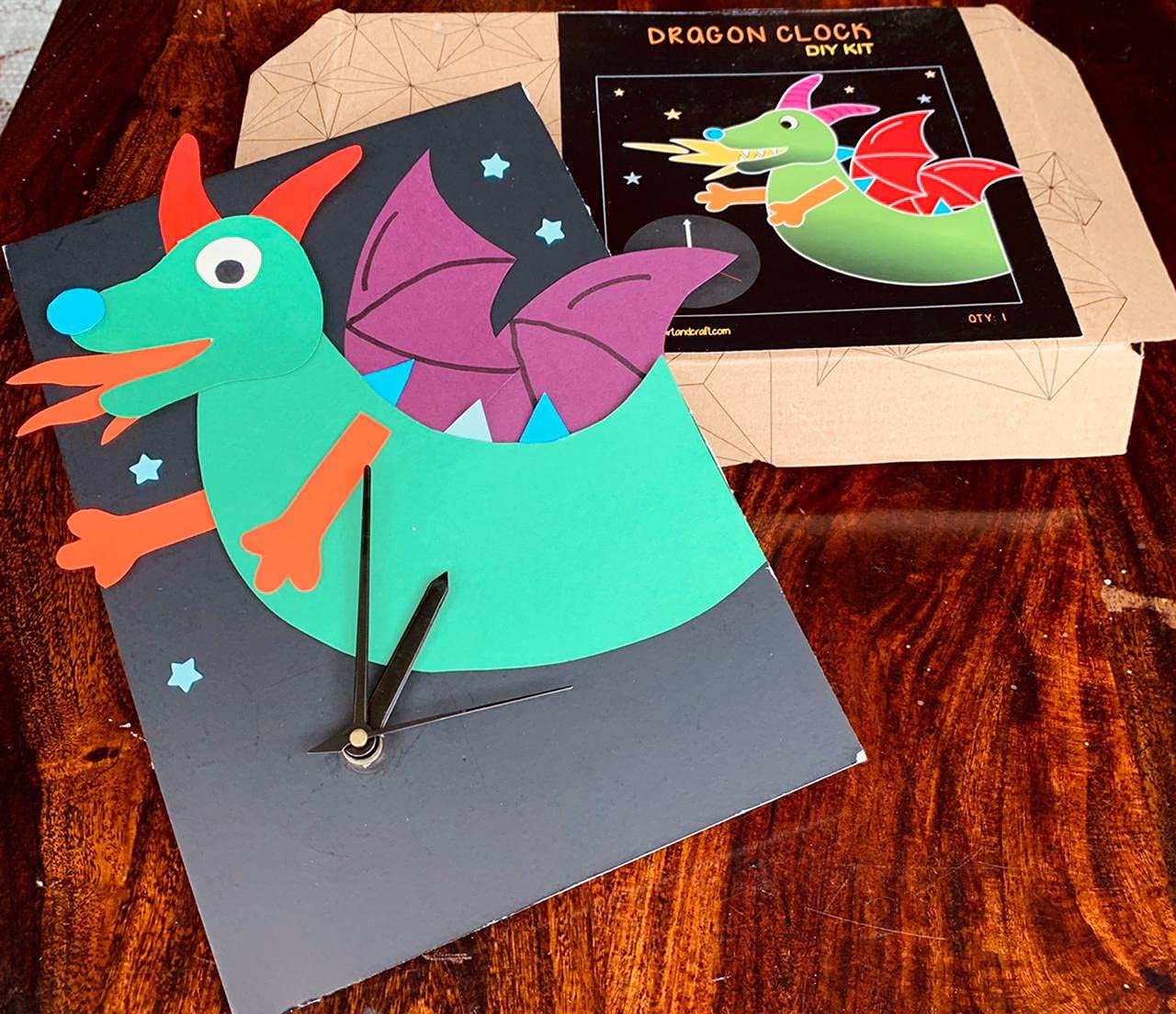 KRIMSON's Greetings Envelopes 001 for Wedding/Birthday/Special Occasions Gift - Dragon Clock DIY kit