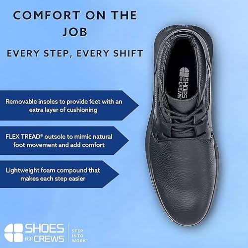 Miniatura 5 de Shoes for Crews Holden, Tenis de trabajo antideslizantes para hombre