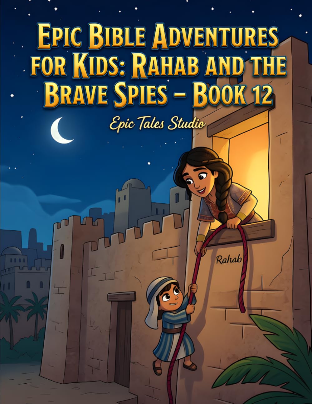 Epic Bible Adventures for Kids: Rahab and the Brave Spies – Book 12: A Story of Courage, Kindness, and Trust in God