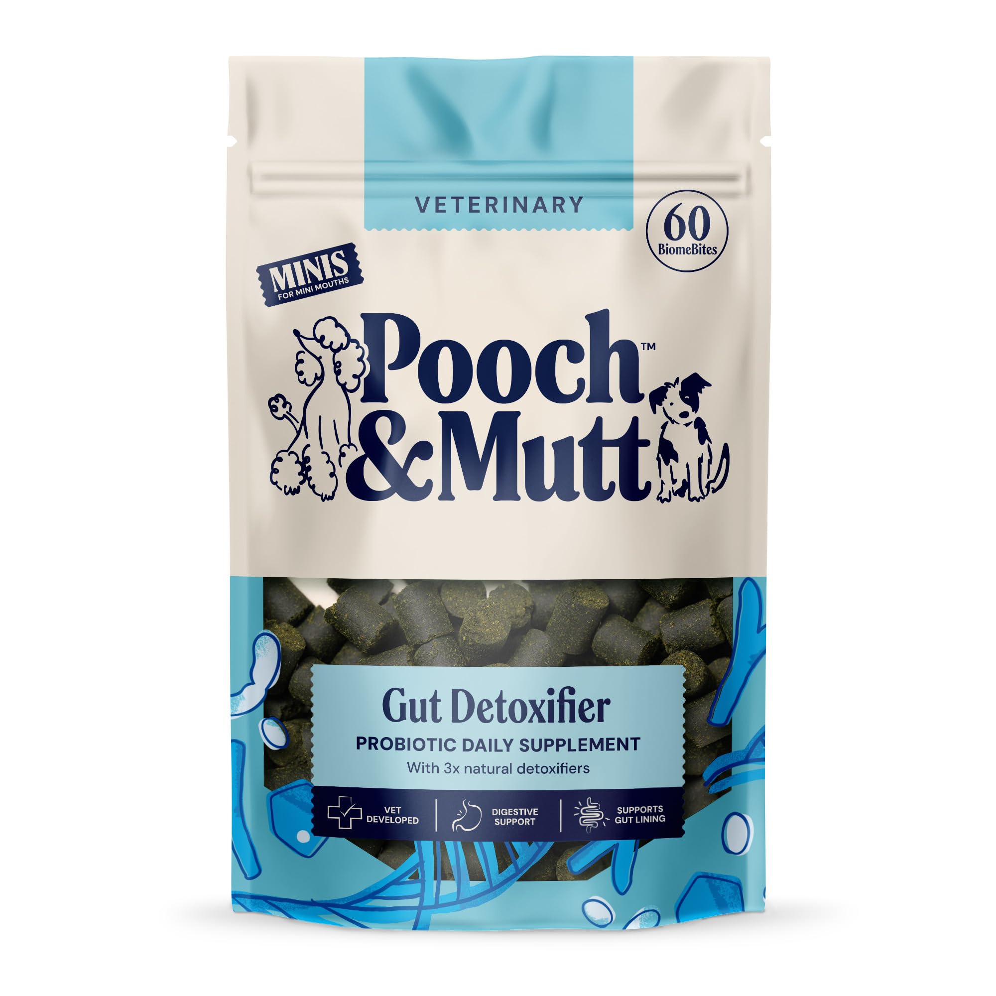 Pooch & Mutt - Gut Detoxifier Supplement For Small Dogs, Helps Maintain Good Gut Health and Support Digestion, 90g (Pack of 1)