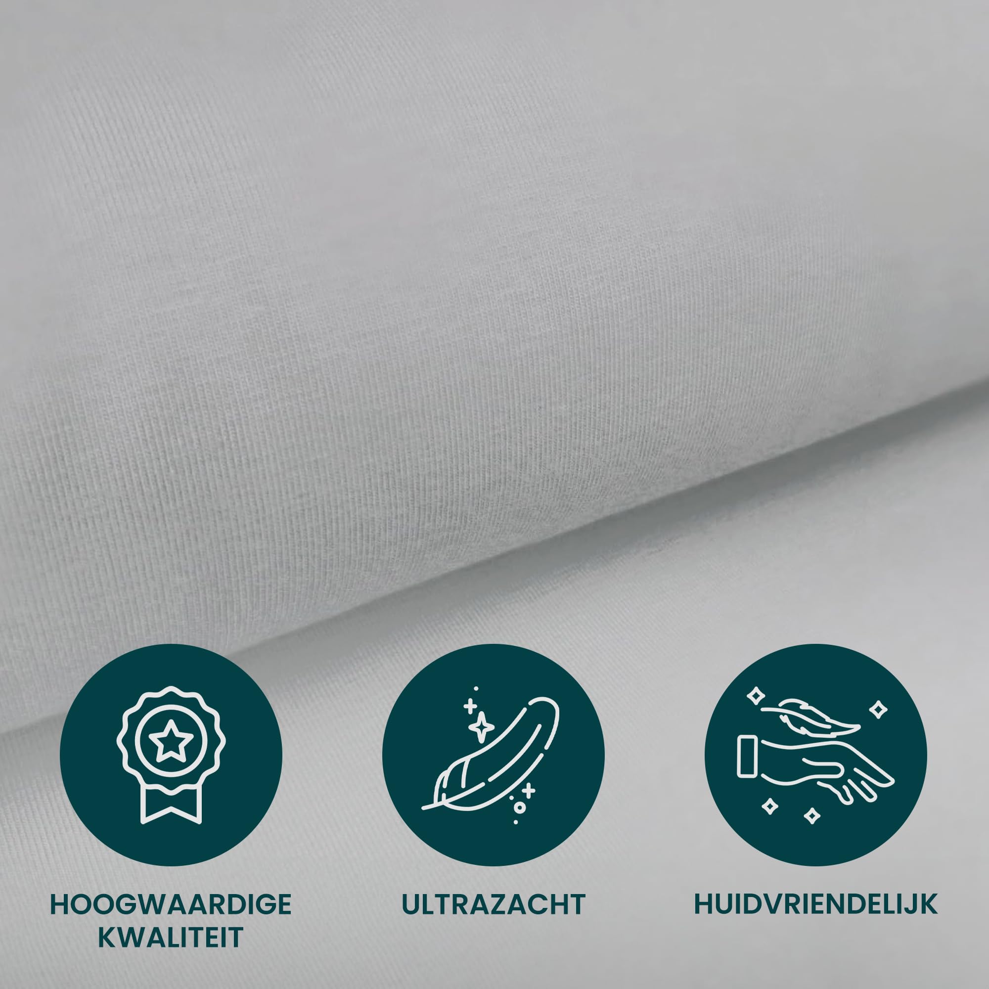 Spannbettlaken Queensbett fur Wohnmobil oder Wohnwagen 4er Set- 2 Molton & 2 Spannbettlaken 1 Grau + 1 Weiß (135-160cm x 210cm) - 100% Baumwolle - Oeko-TEX
