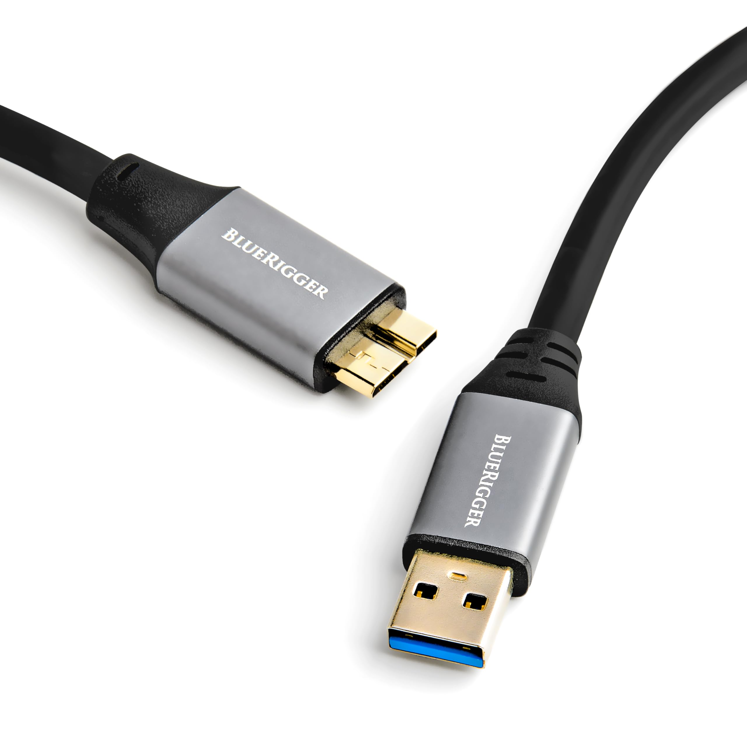 BlueRigger SuperSpeed USB 3.0 (Type A Male to Micro-B) Cable (3 Feet / 0.9 Meter)