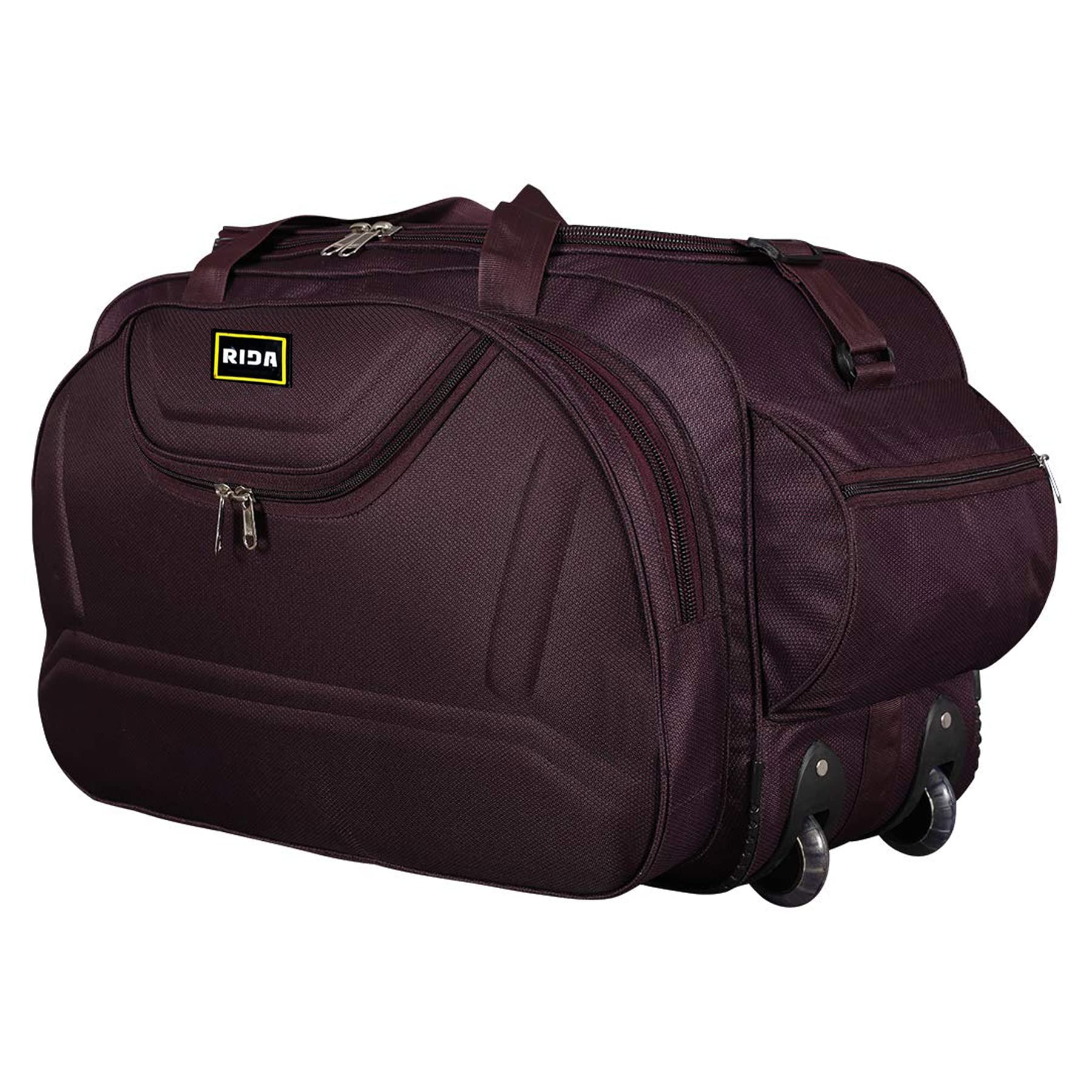 Nylon 40 Liter Duffel Bag Waterproof Travelling Bags carry on luggage Travel Duffel Bags with Bag Men's Women's 40L (Maroon)-image-35