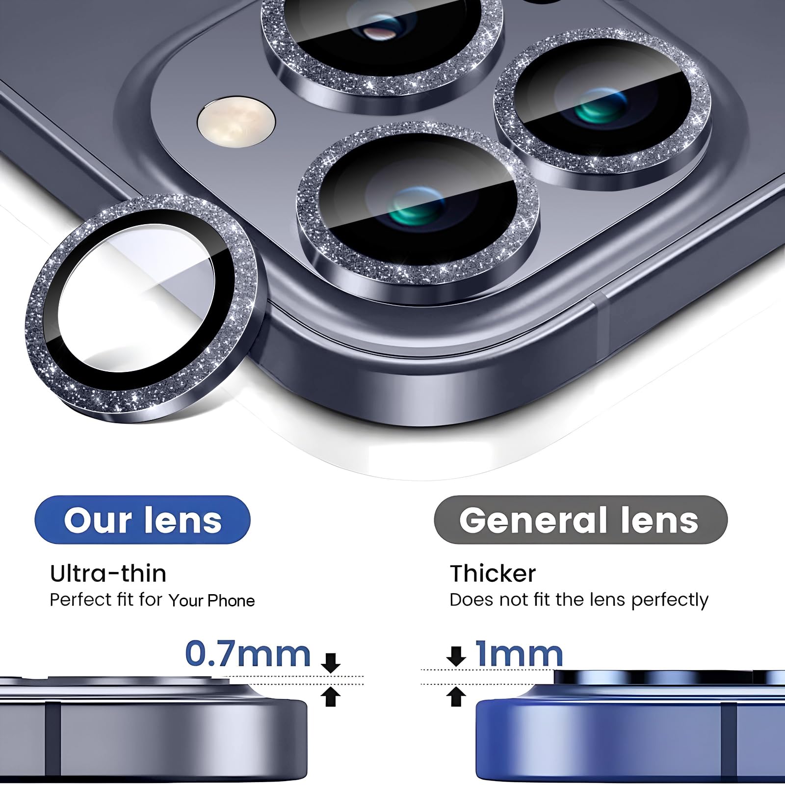 Protezione Fotocamera IPhone Pellicola Vetro Protettiva Per Fotocamera Iphone 13 13 Pro 13 Mini 13 Pro Max - Foto 2