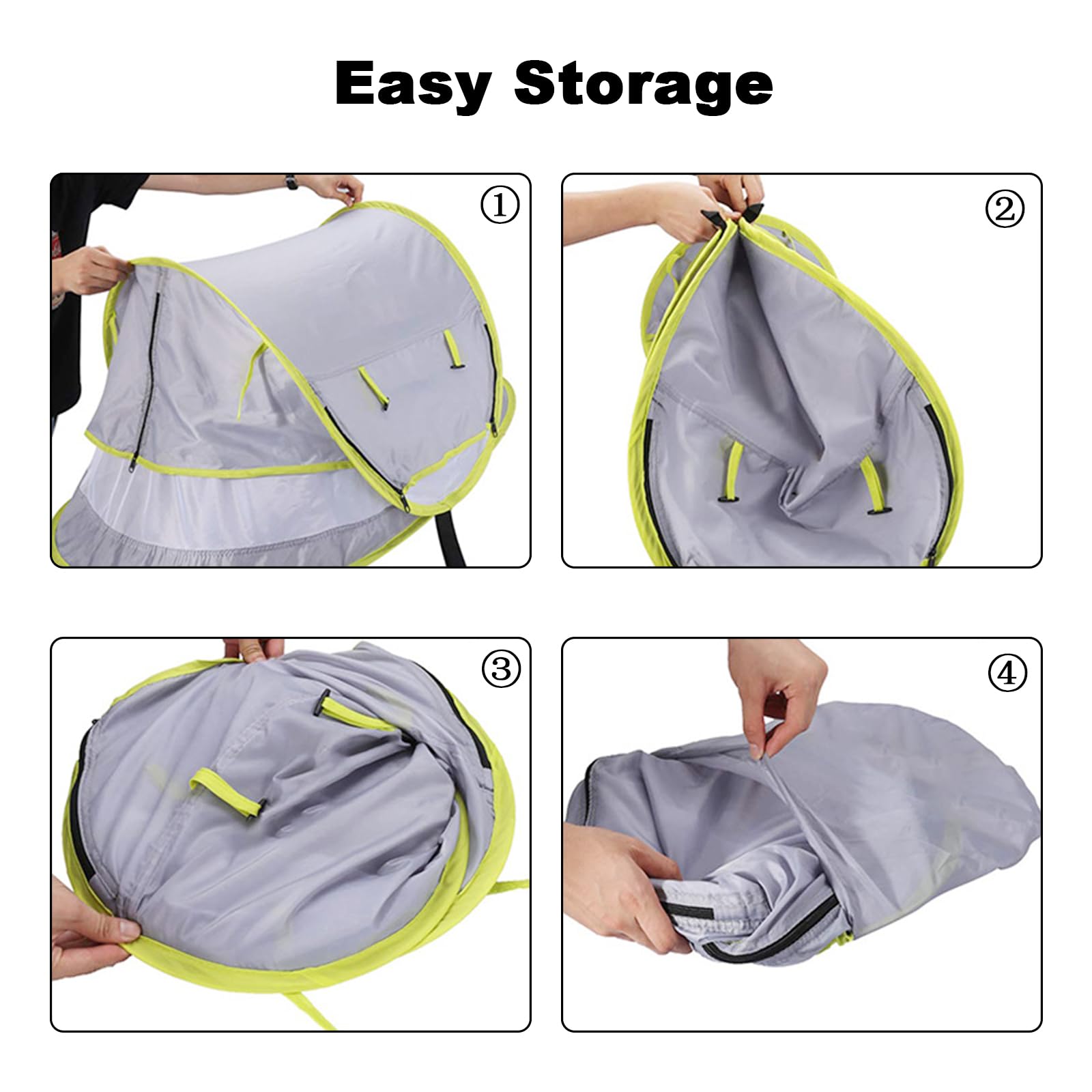 Tenda da spiaggia per bambini, portatile, ultraleggera, da spiaggia pop-up, per esterni, protezione solare UV50+, per neonati, per campeggio, escursioni, barbecue