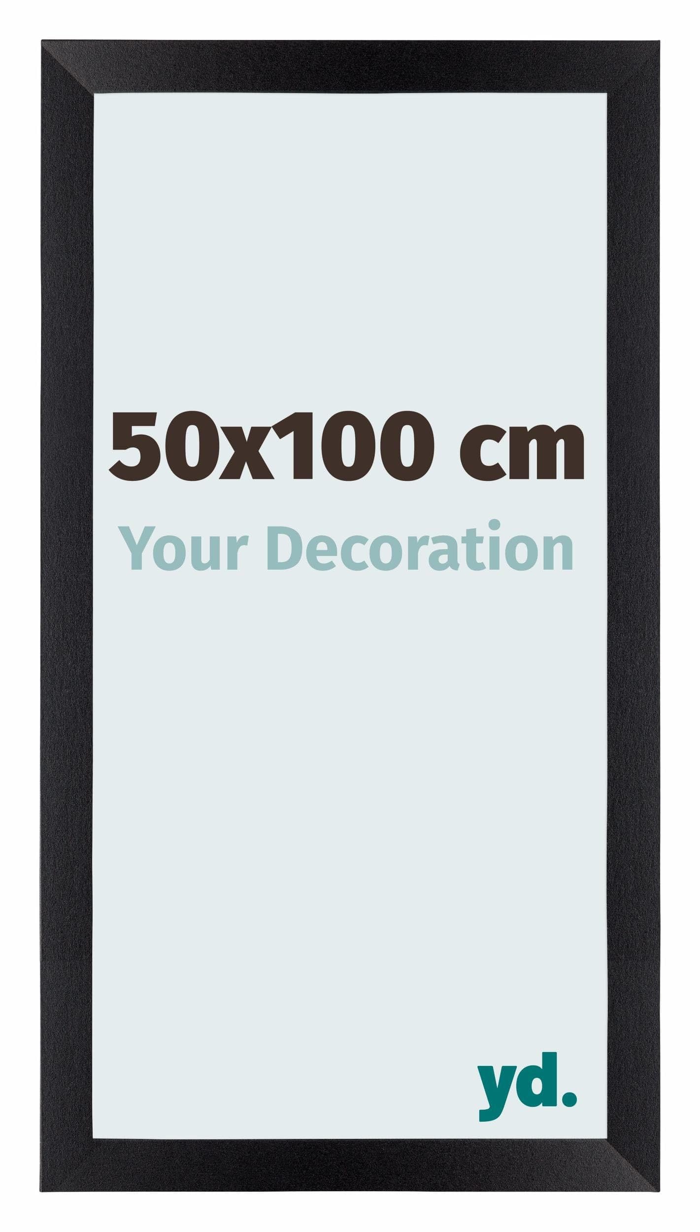 Your Decoration - Picture Frame 50x100 cm - Black Matte - Decorative Wall Frame in MDF with Antireflection - Frame 50x100 - Mura — image 1